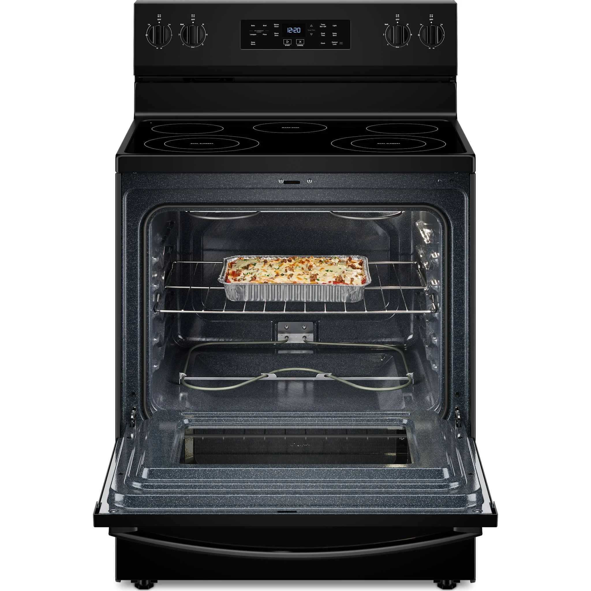 Whirlpool 30-inch Electric Range with Steam Clean - Black (YWFES3330RB) - Image 4