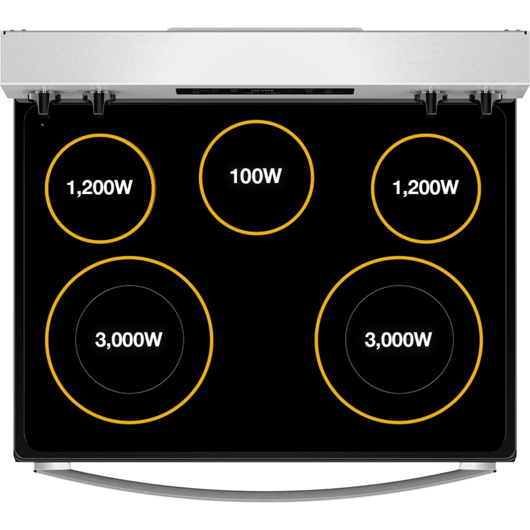 Whirlpool 30-inch Electric Range with Air Cooking Technology -White (YWFES4530SW) - Image 3