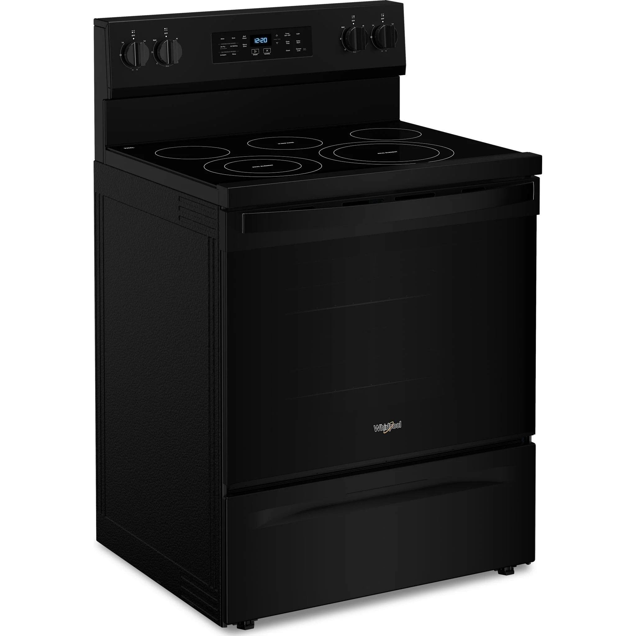 Whirlpool 30-inch Electric Range with Air Fry and Air Baking, Self Cleaning, Rapid Preheat 5.3 CuFt Capacity -Black (YWFES5030RB) - Image 2
