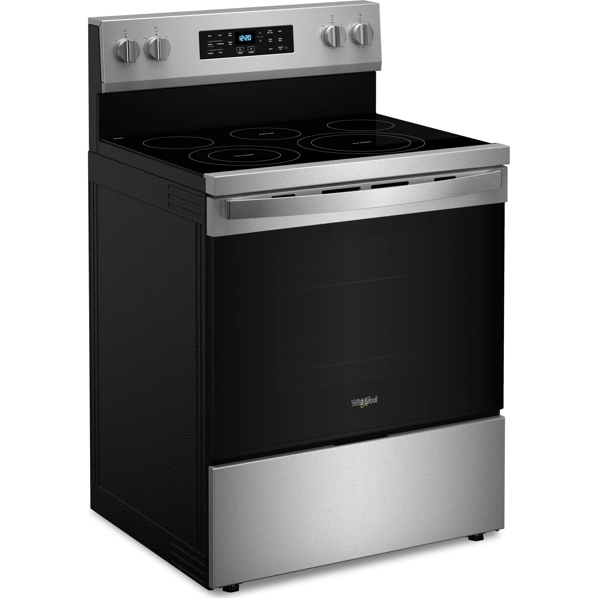 Whirlpool 30-Inch ENERGY STAR Electric Range with Air Cooking, No Preheat Air Fry & Self Clean - Fingerprint Resistant Stainless Steel (YWFES5030RZ) - Image 2