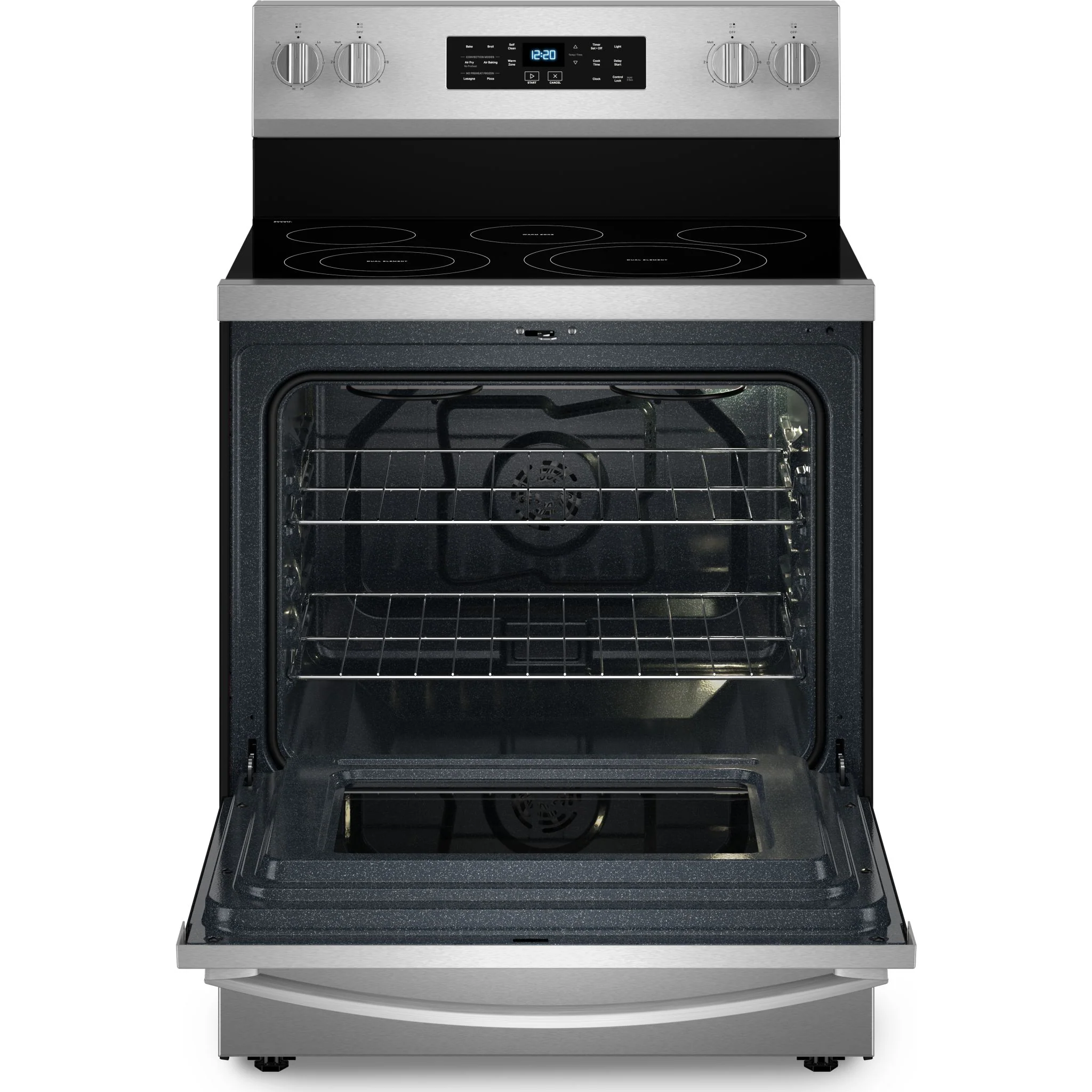 Whirlpool 30-Inch ENERGY STAR Electric Range with Air Cooking, No Preheat Air Fry & Self Clean - Fingerprint Resistant Stainless Steel (YWFES5030RZ) - Image 4