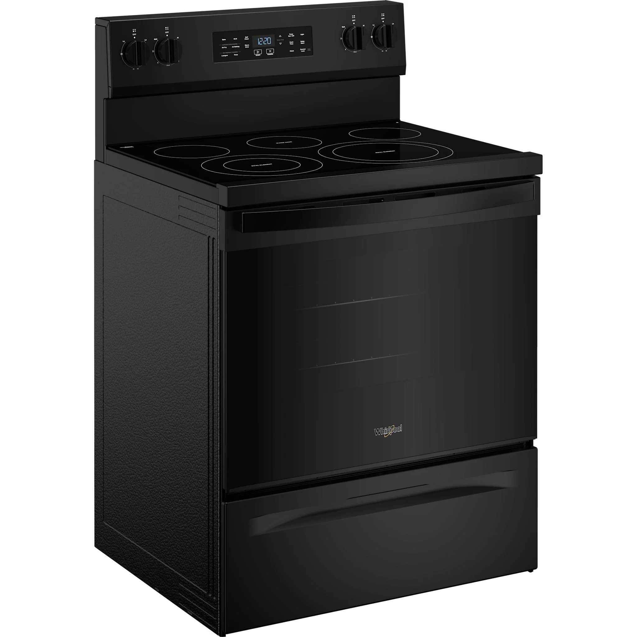 Whirlpool 30-inch Electric Range with Air Cooking Technology -Black (YWFES5730SB) - Image 2