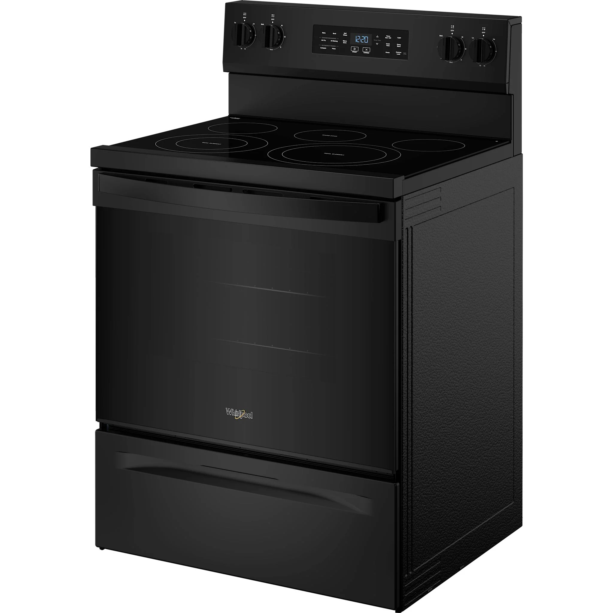 Whirlpool 30-inch Electric Range with Air Cooking Technology -Black (YWFES5730SB) - Image 3