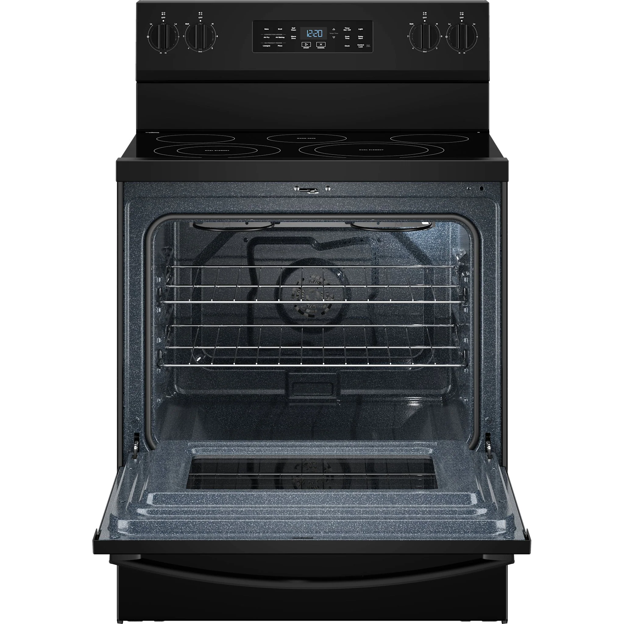 Whirlpool 30-inch Electric Range with Air Cooking Technology -Black (YWFES5730SB) - Image 4