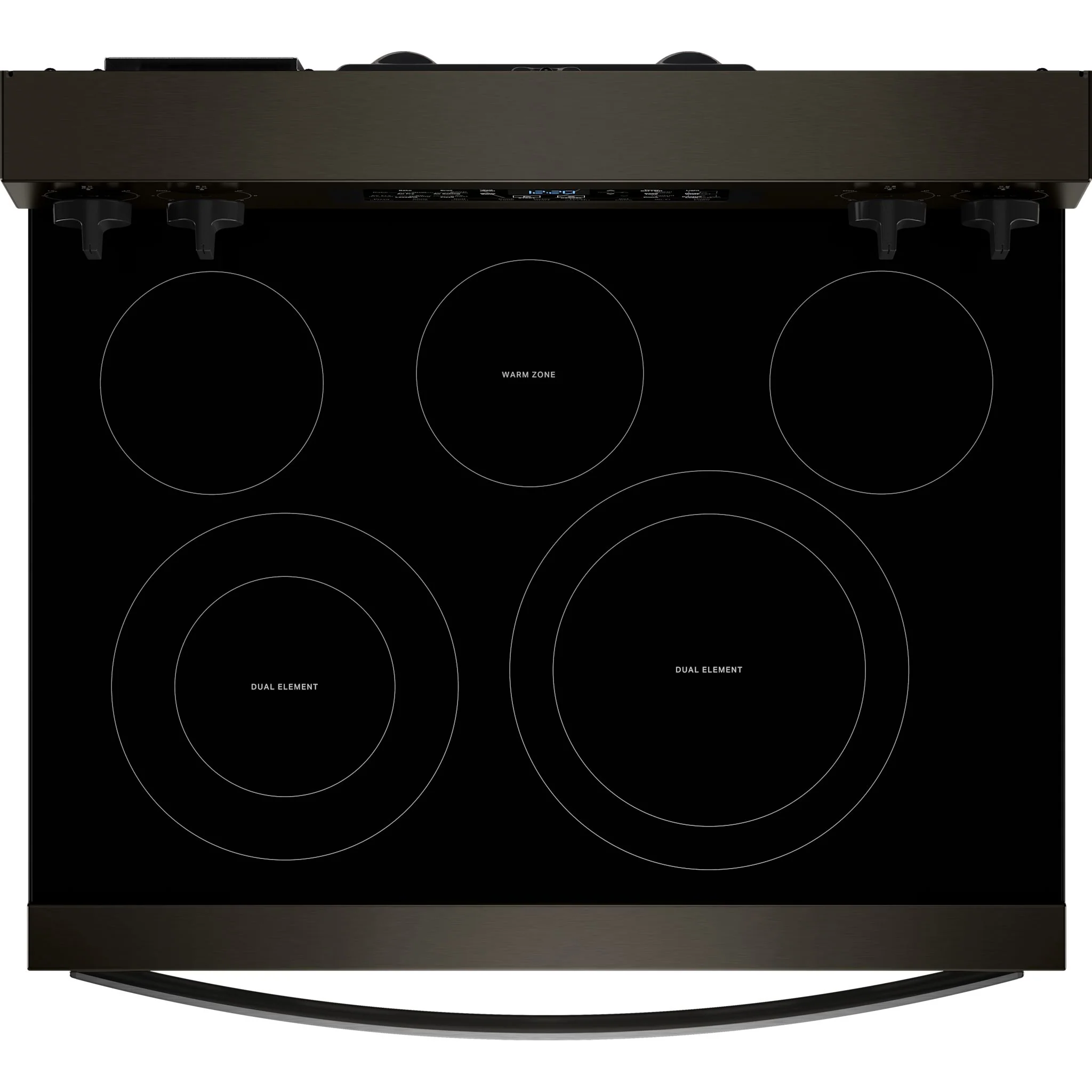 Whirlpool 30-inch Electric Range with Air Cooking Technology -Black-on-Stainless (YWFES5730SV) - Image 5