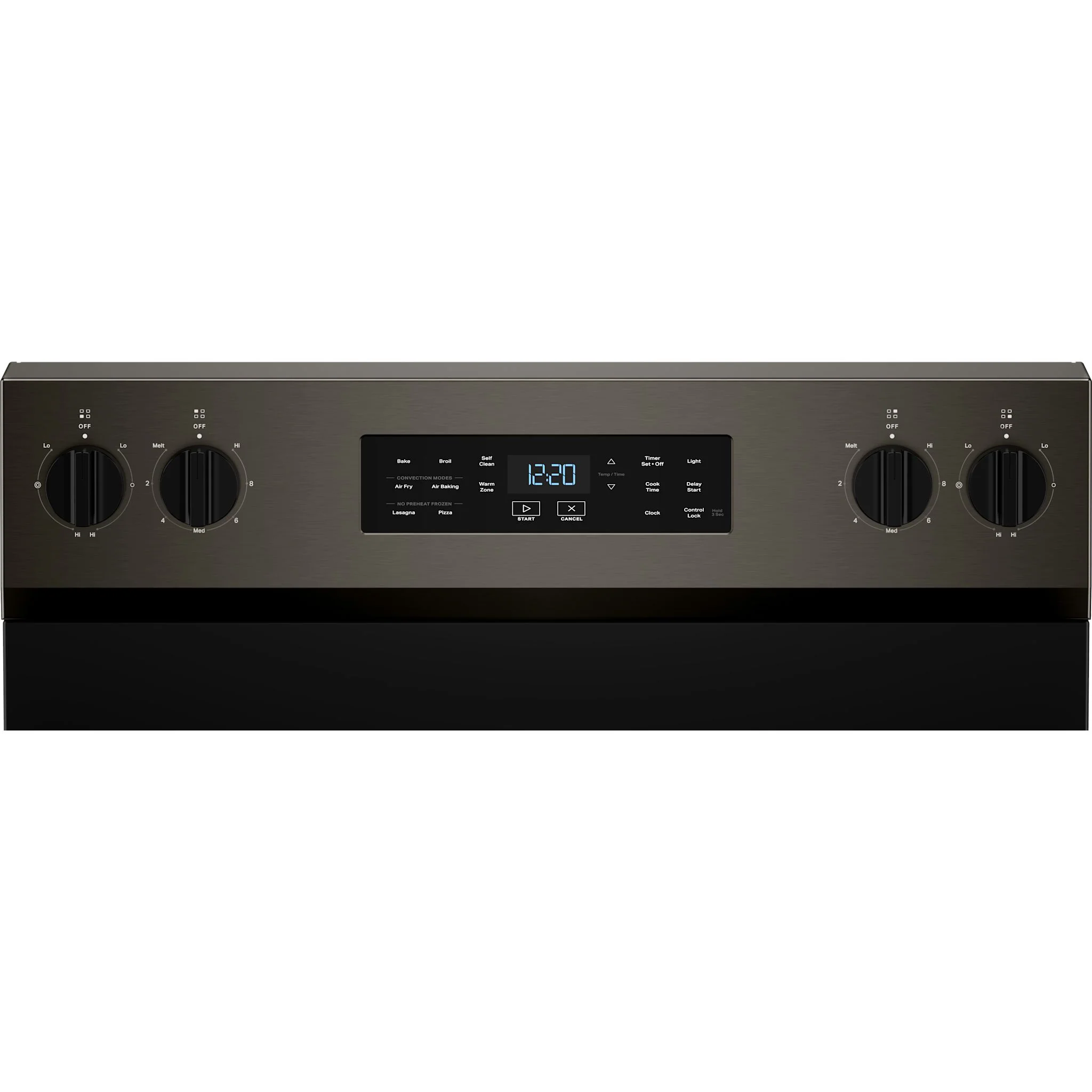 Whirlpool 30-inch Electric Range with Air Cooking Technology -Black-on-Stainless (YWFES5730SV) - Image 6