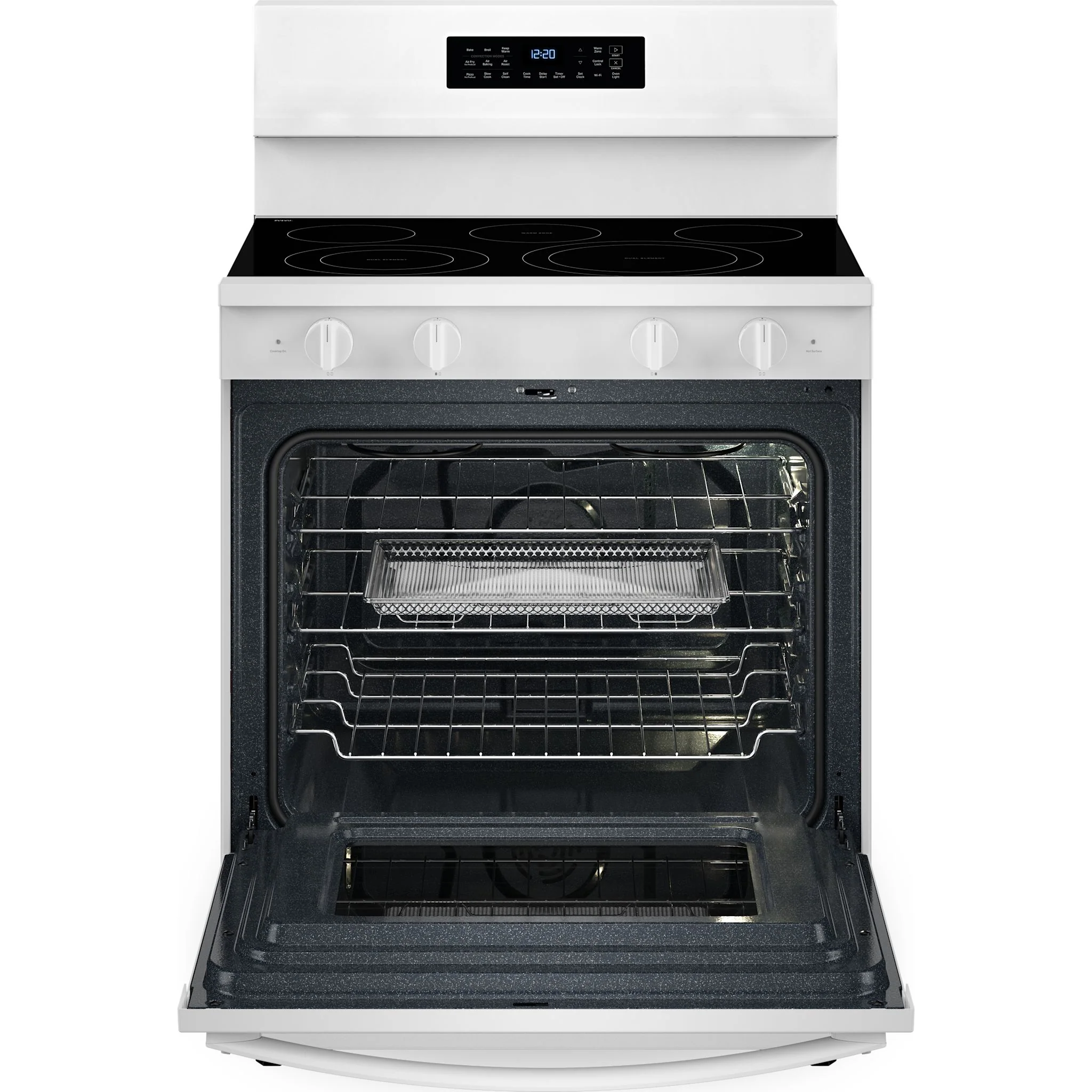 Whirlpool 30-Inch Electric Range with Air Cooking Technology and No Preheat Air Fry -White (YWFES7030SW) - Image 4