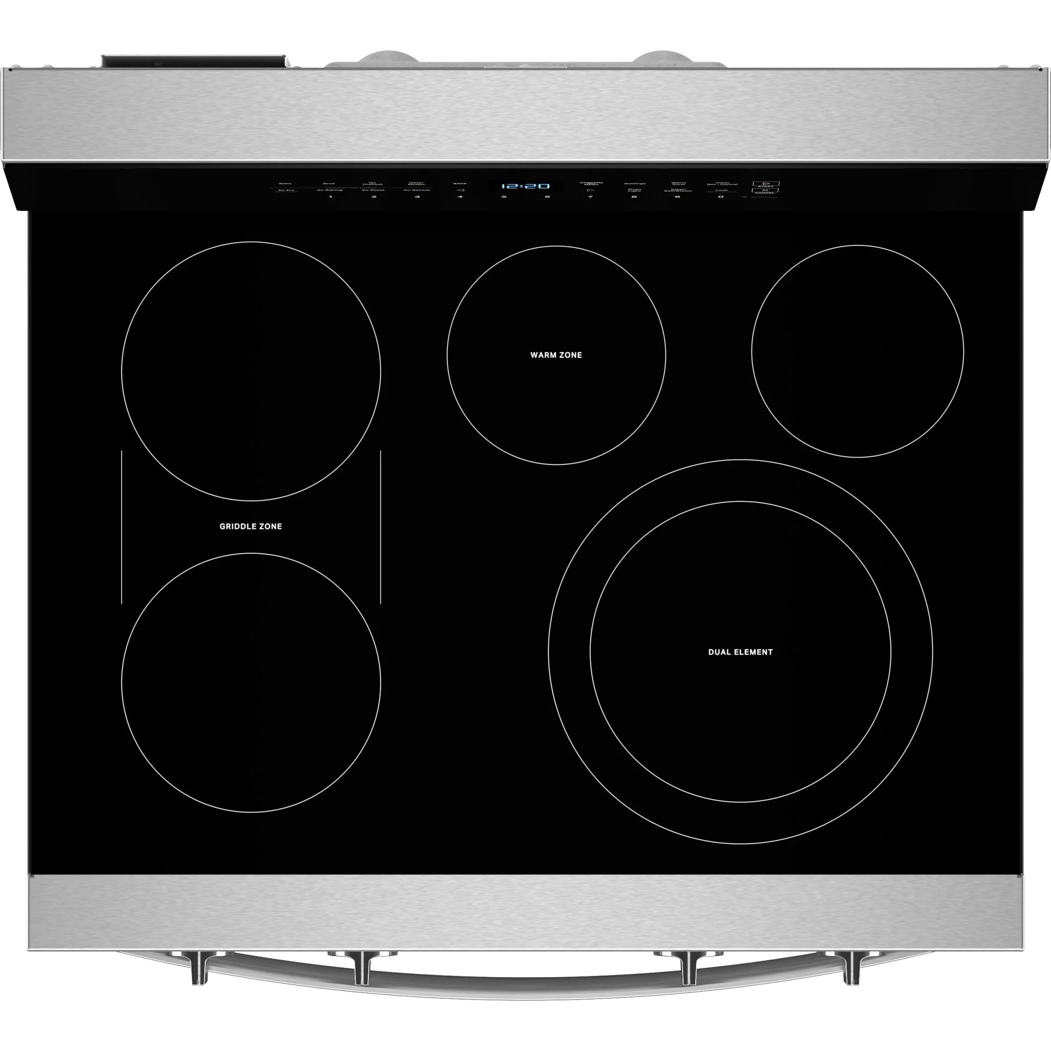 Whirlpool 30-Inch Smart Electric Range with Air Cooking, WipeClean Coating & Steam/Self Clean - Fingerprint Resistant Stainless Steel (YWFES7530RZ) - Image 5
