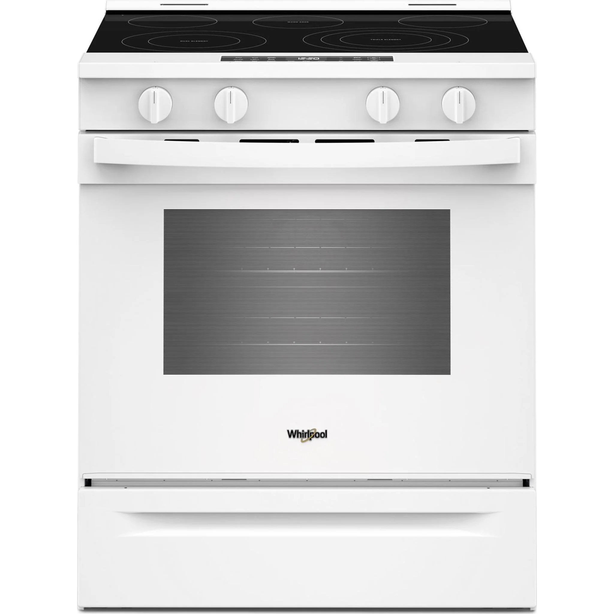Whirlpool 30-inch Electric Range with Air Cooking Technology -White (YWSES5030SW)