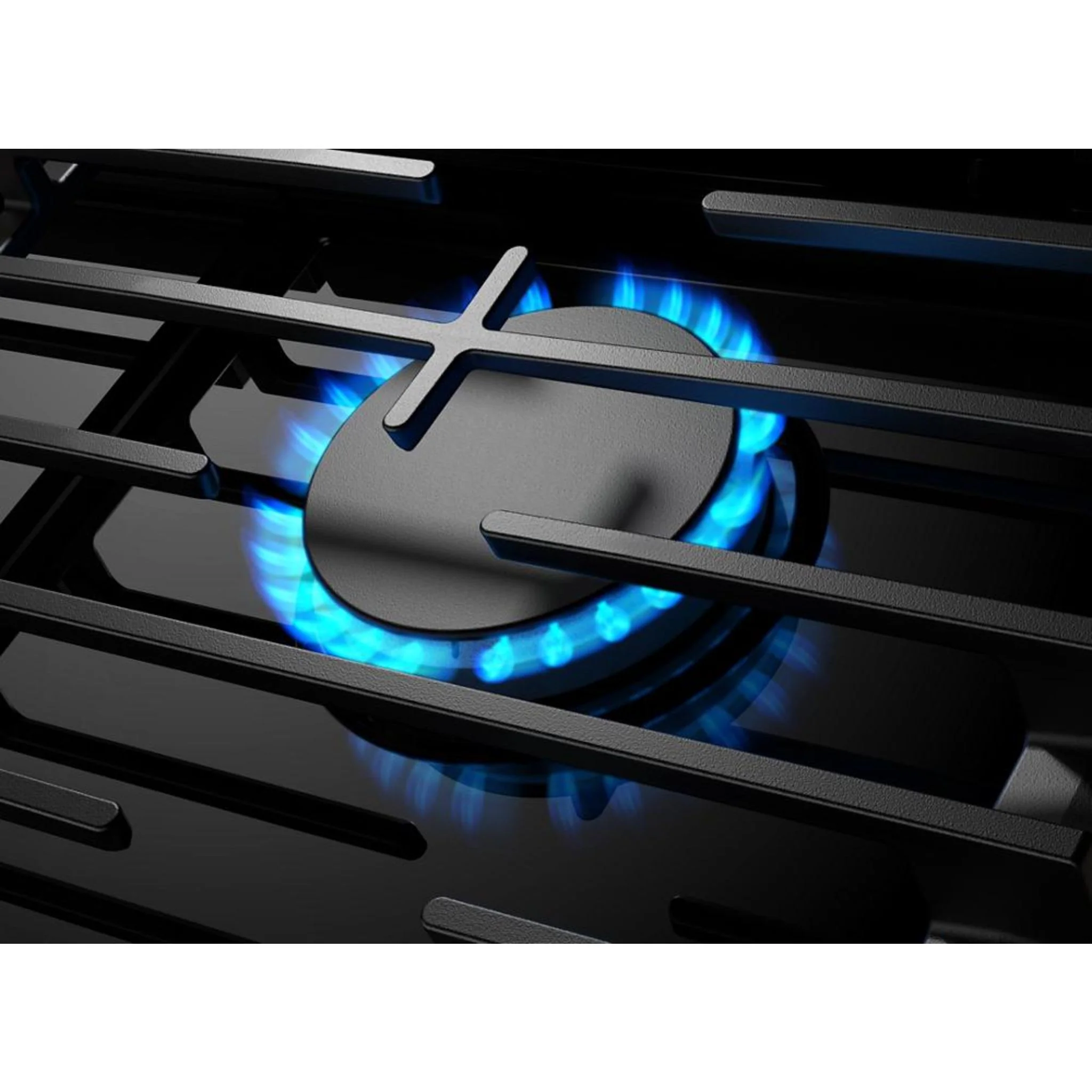 Whirlpool 30-inch Gas Cooktop with EZ-2-LiftHinged Cast-Iron Grates -Black (WCGK5030PB) - Image 11