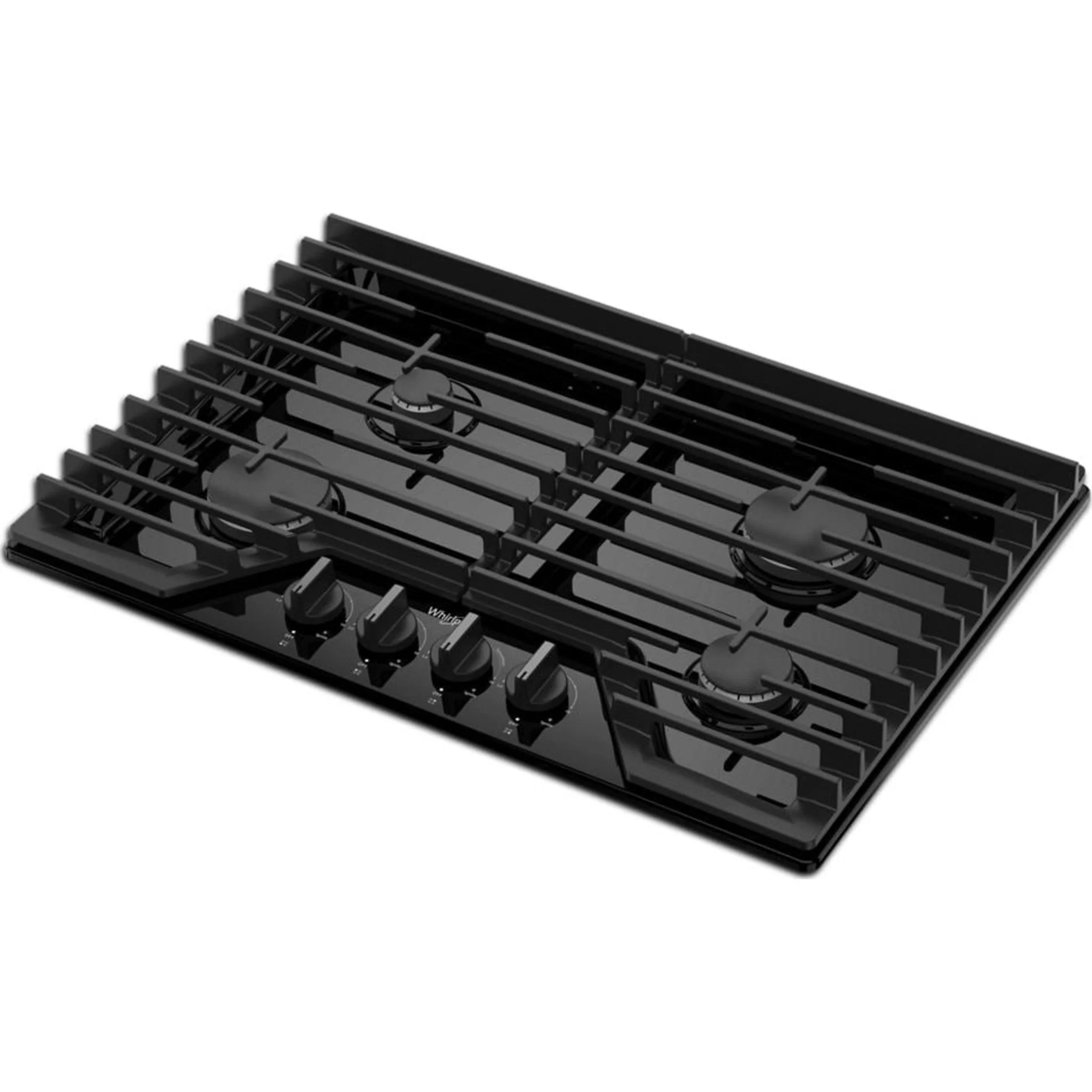 Whirlpool 30-inch Gas Cooktop with EZ-2-LiftHinged Cast-Iron Grates -Black (WCGK5030PB) - Image 16