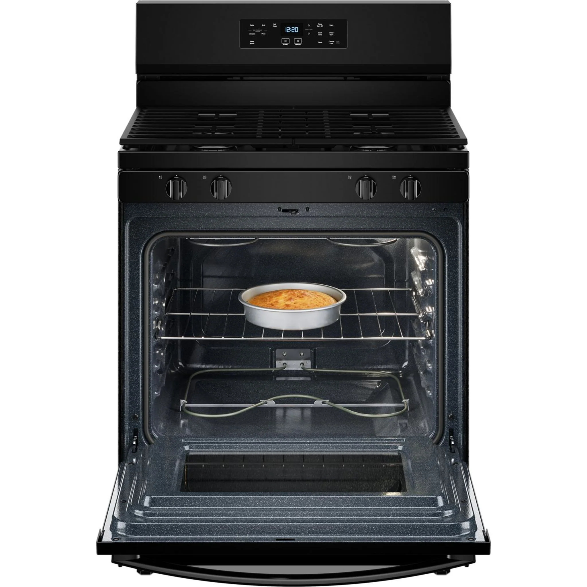 Whirlpool 30-inch Self Clean Gas Range with No Preheat Mode -Black (WFGS3530RB) - Image 8