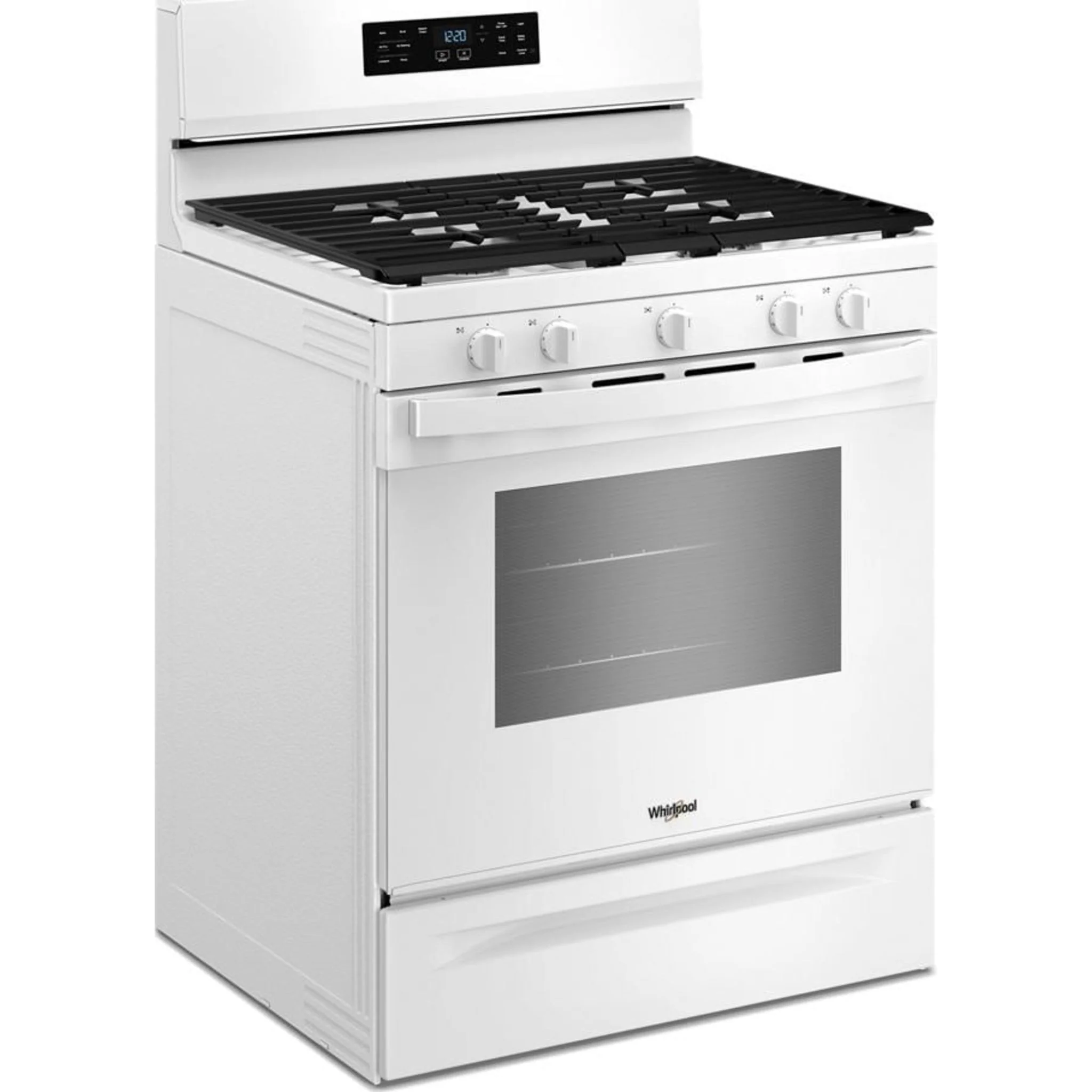 Whirlpool 30-inch Gas Range with Air Cooking Technology and Steam Clean -White (WFGS4530SW) - Image 16