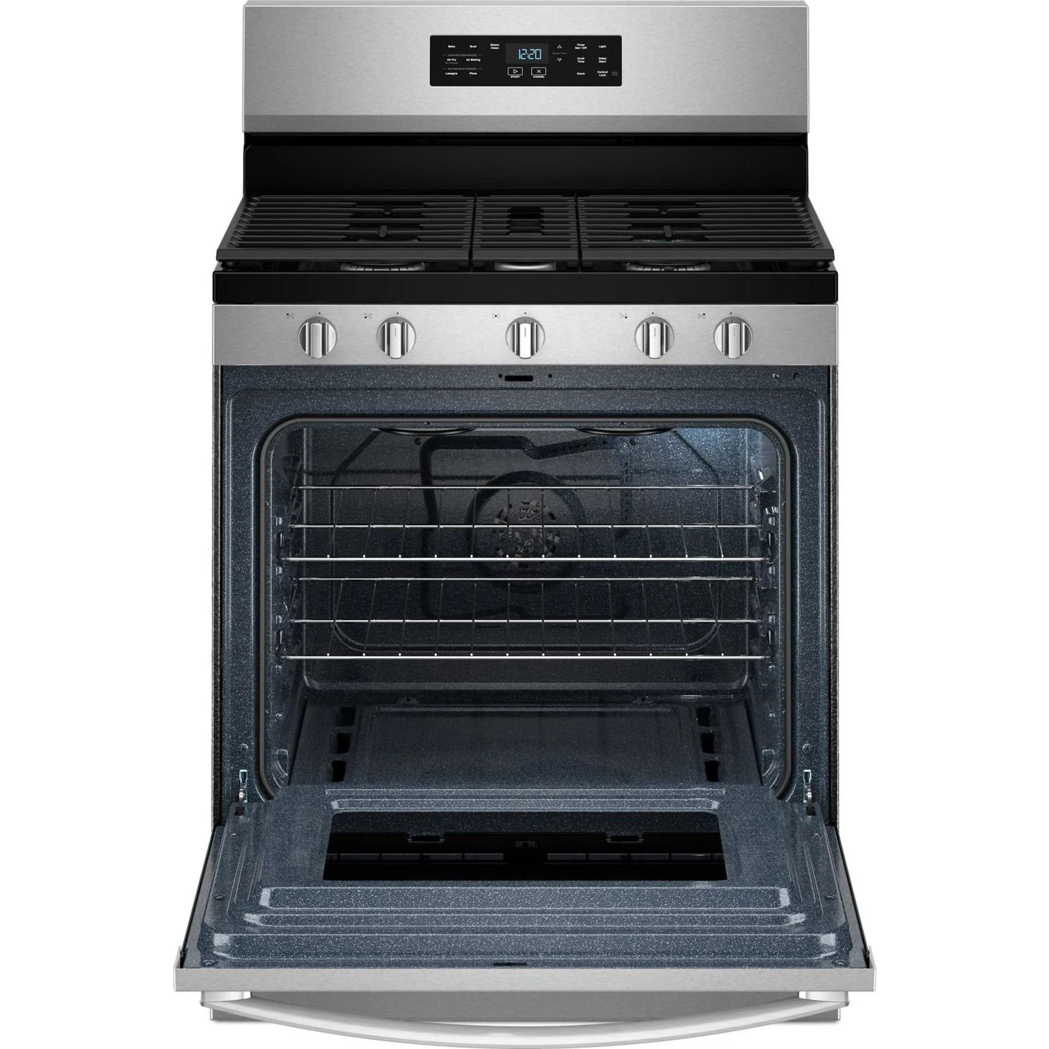 Whirlpool 30-inch Gas Range with Air Cooking Technology and Steam Clean - Fingerprint Resistant Stainless Steel (WFGS4530SZ) - Image 15