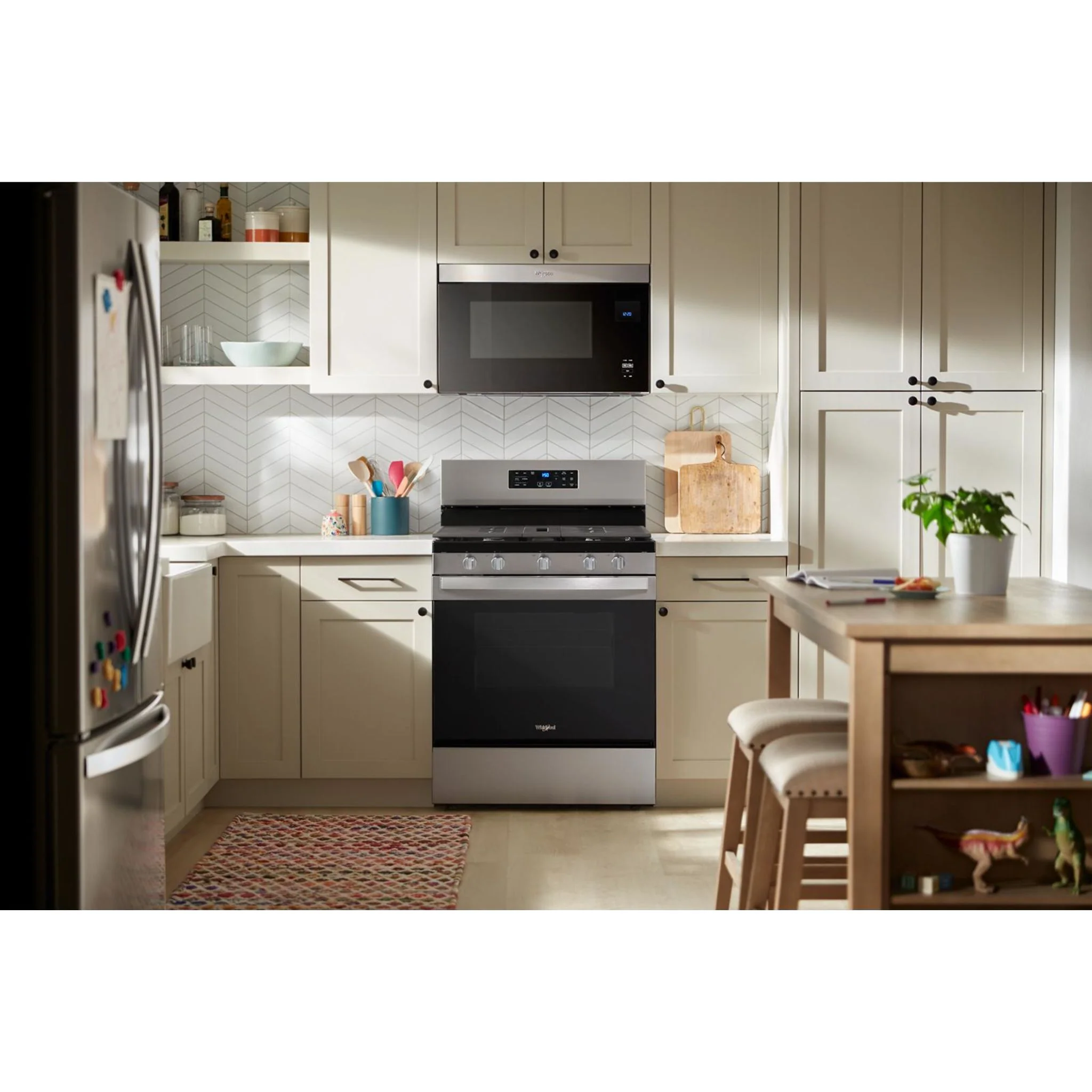 Whirlpool 30-inch Gas Range with Air Cooking Technology and Steam Clean - Fingerprint Resistant Stainless Steel (WFGS4530SZ) - Image 17