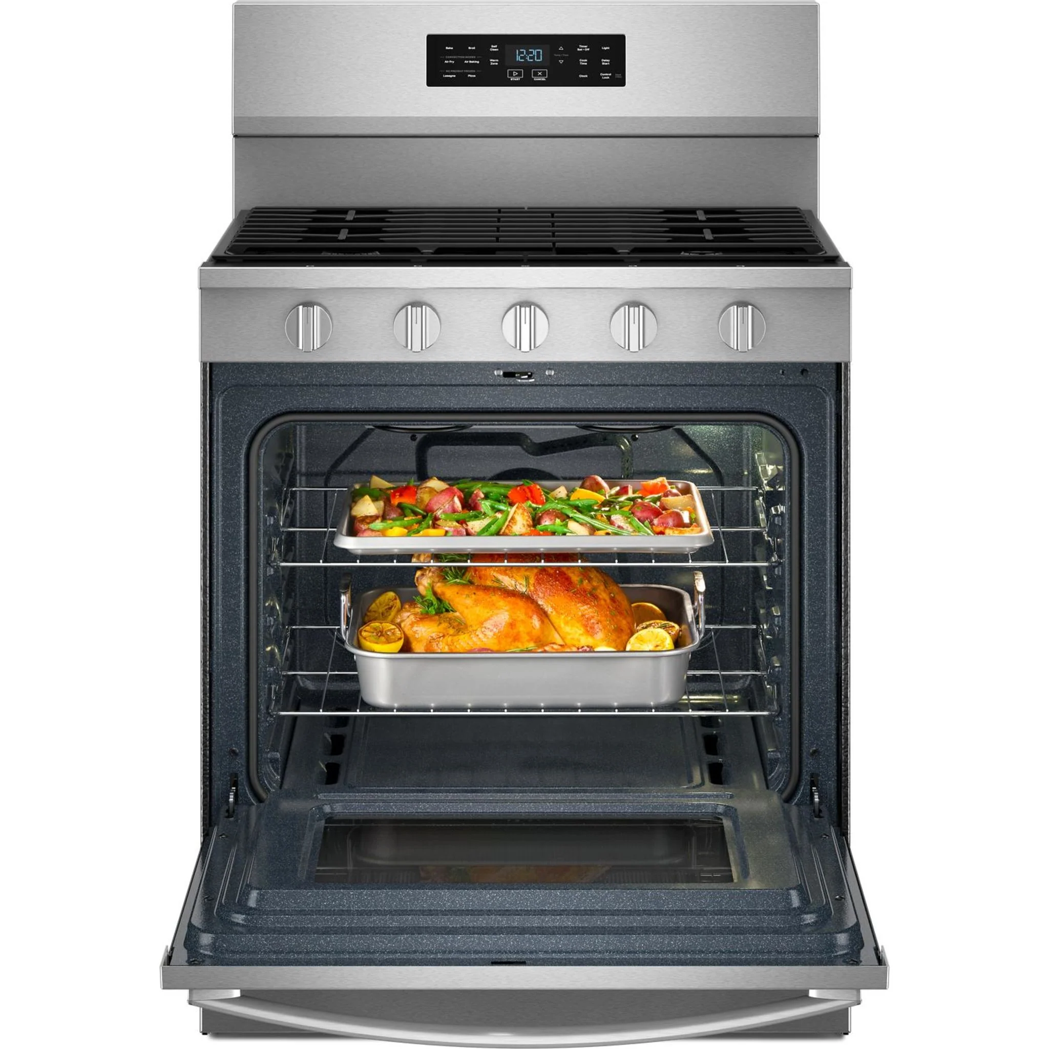 Whirlpool 30-inch Gas Range with Air Cooking Technology - Fingerprint Resistant Stainless Steel (WFGS5730SZ) - Image 19