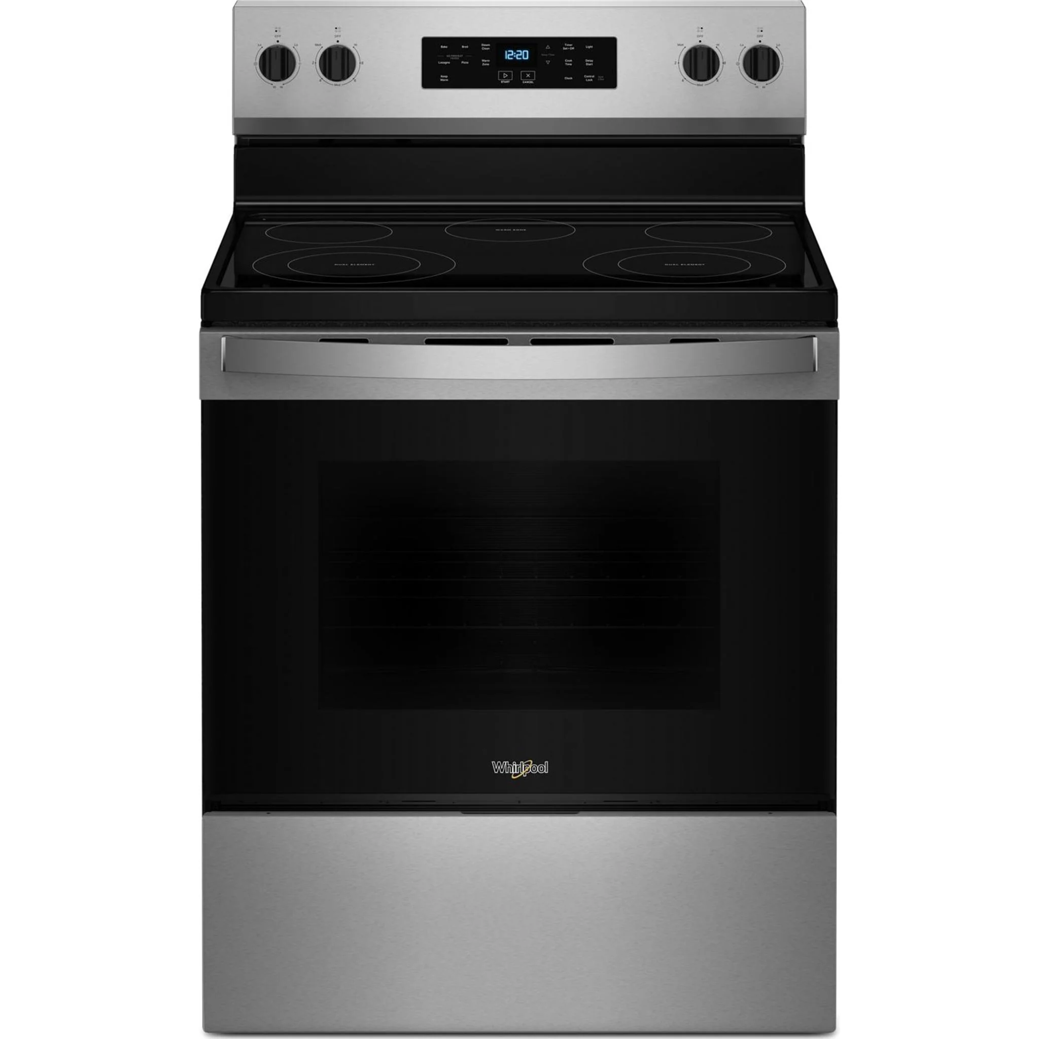Whirlpool 30-inch Electric Range with Steam Clean -Fingerprint Resistant Stainless Steel (YWFES3330RZ)