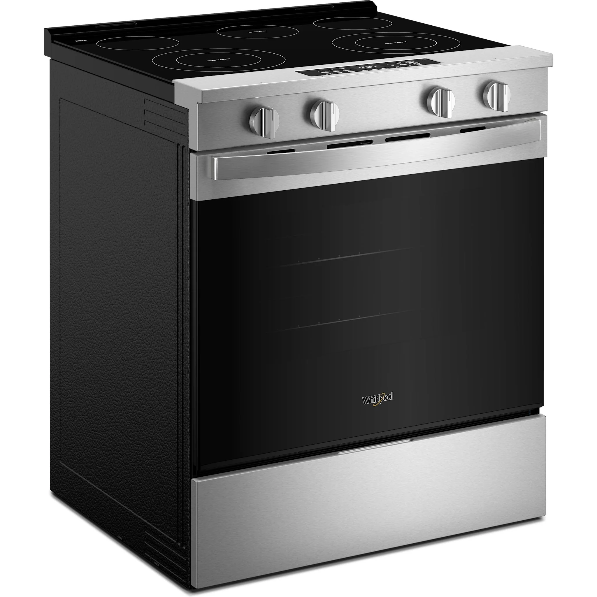 Whirlpool 30-inch Electric Smart Range with Air Cooking Technology and Steam Clean - Stainless Steel (YWSES4530TZ) - Image 2