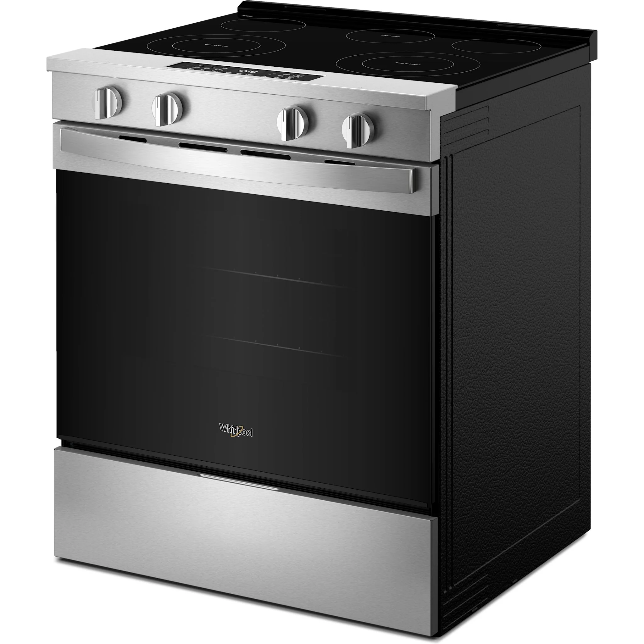 Whirlpool 30-inch Electric Smart Range with Air Cooking Technology and Steam Clean - Stainless Steel (YWSES4530TZ) - Image 3