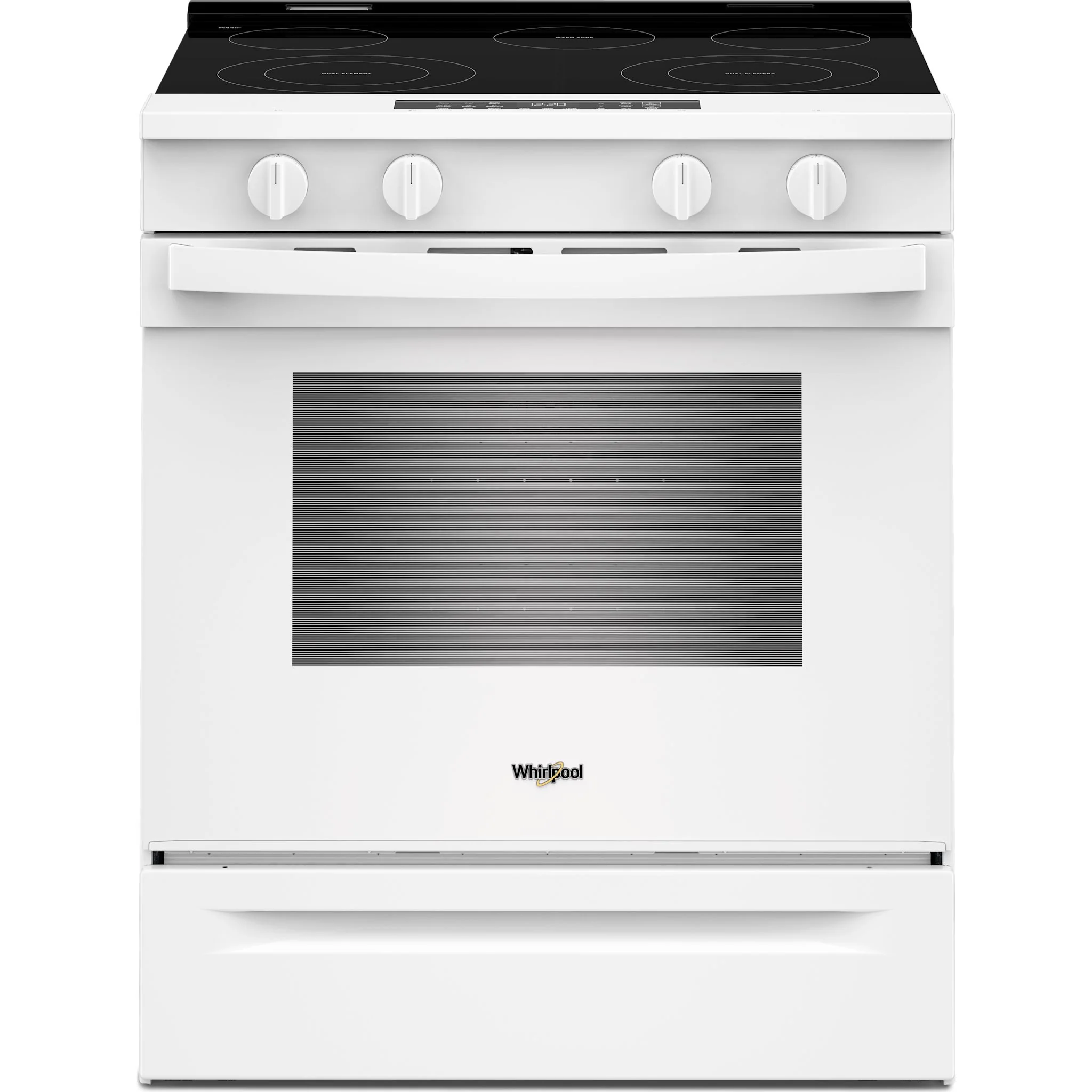 Whirlpool 30-inch Electric Smart Range with Air Cooking Technology and Steam Clean - White (YWSES4530TW) - Image 2