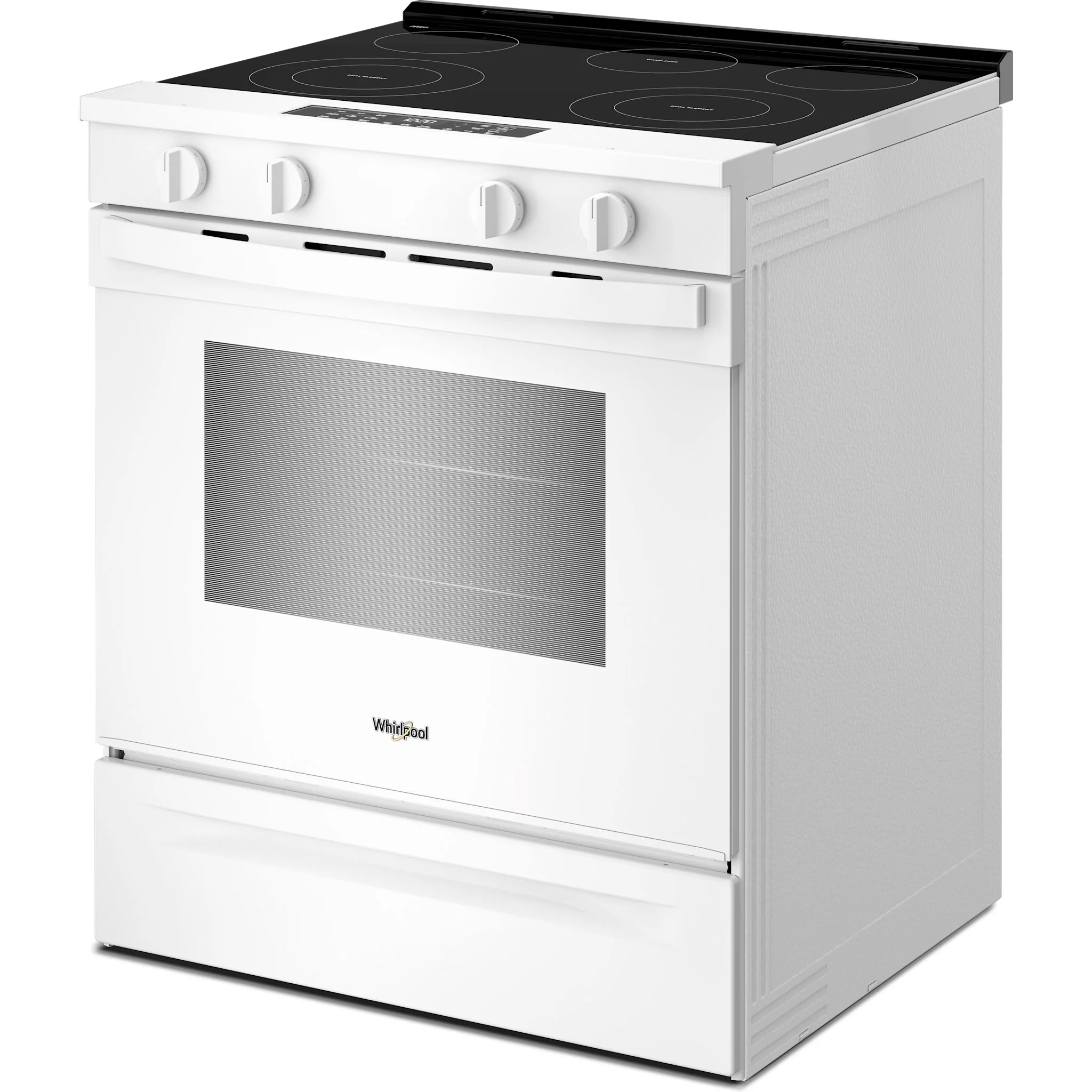 Whirlpool 30-inch Electric Smart Range with Air Cooking Technology and Steam Clean - White (YWSES4530TW) - Image 3
