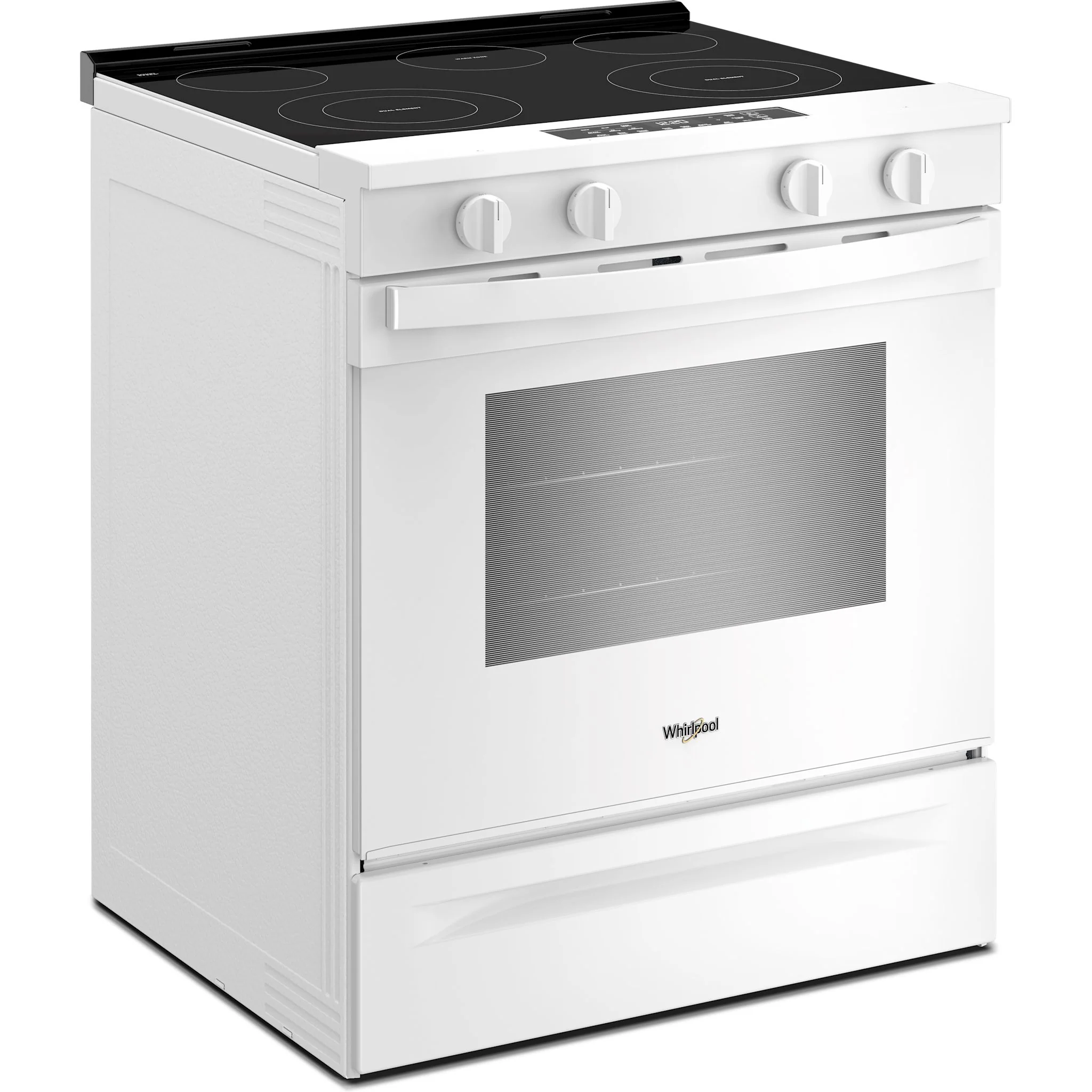 Whirlpool 30-inch Electric Smart Range with Air Cooking Technology and Steam Clean - White (YWSES4530TW) - Image 4