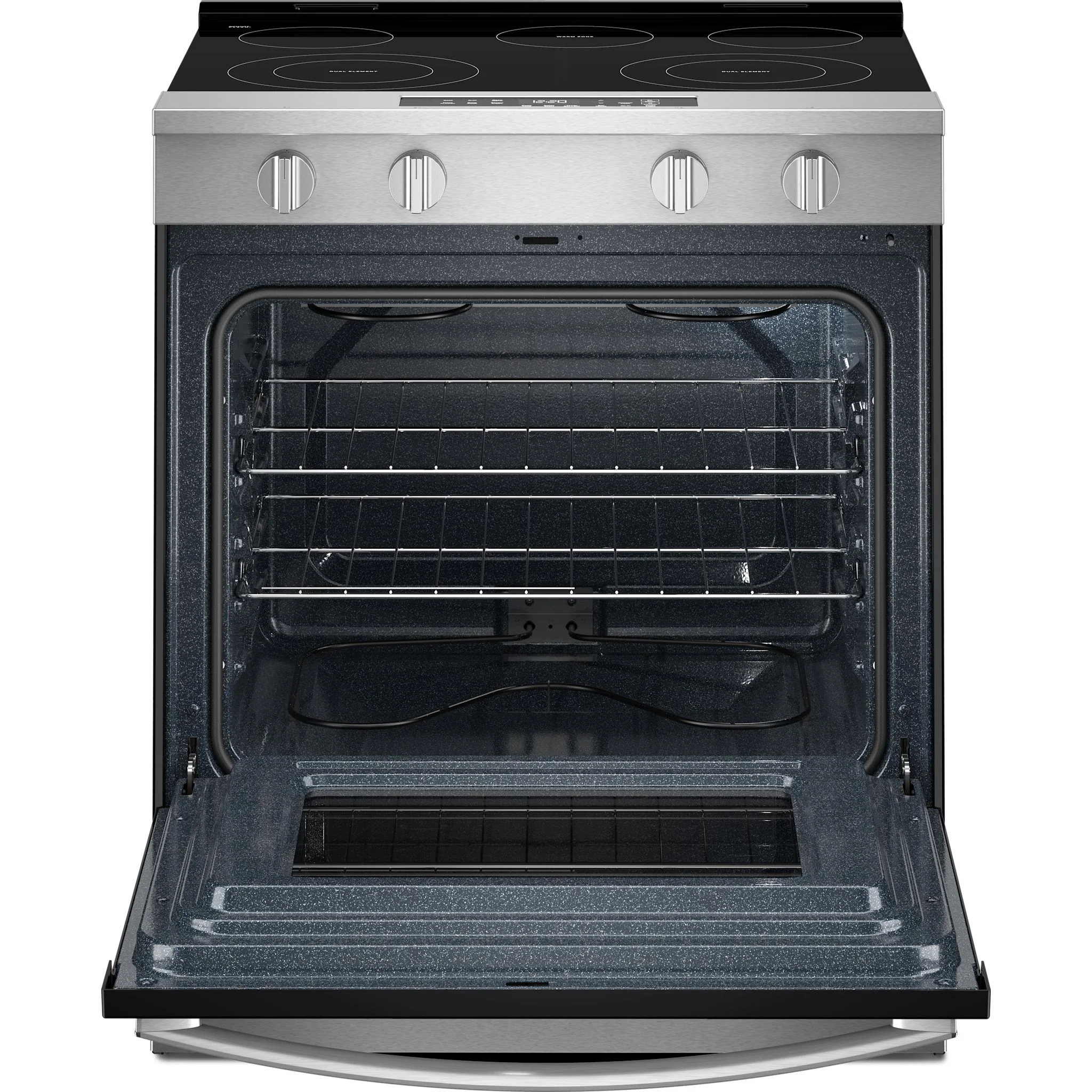 Whirlpool 30-inch Electric Smart Range with No Preheat Mode and Steam Clean - Stainless Steel (YWSES3330TS) - Image 5