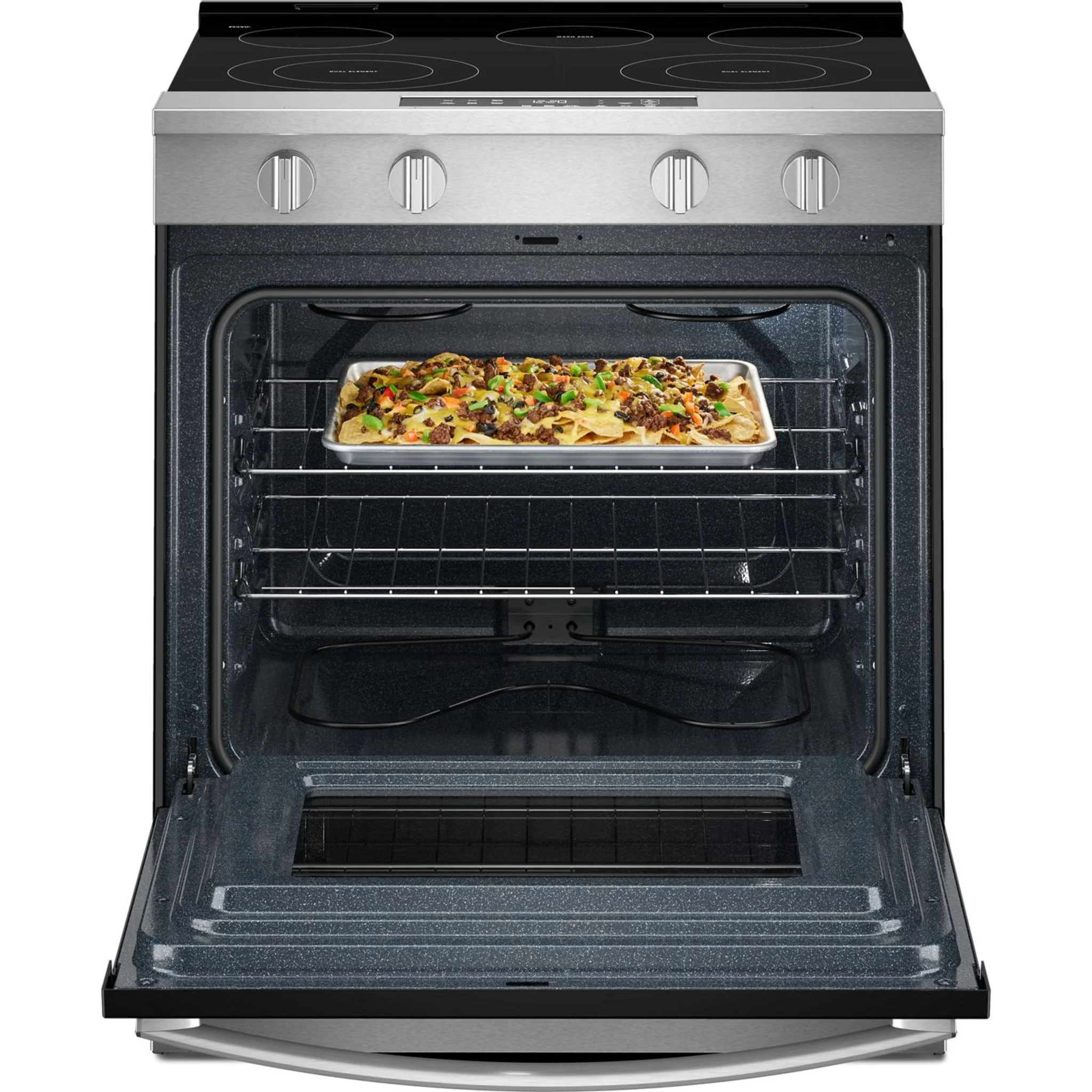 Whirlpool 30-inch Electric Smart Range with No Preheat Mode and Steam Clean - Stainless Steel (YWSES3330TS) - Image 7