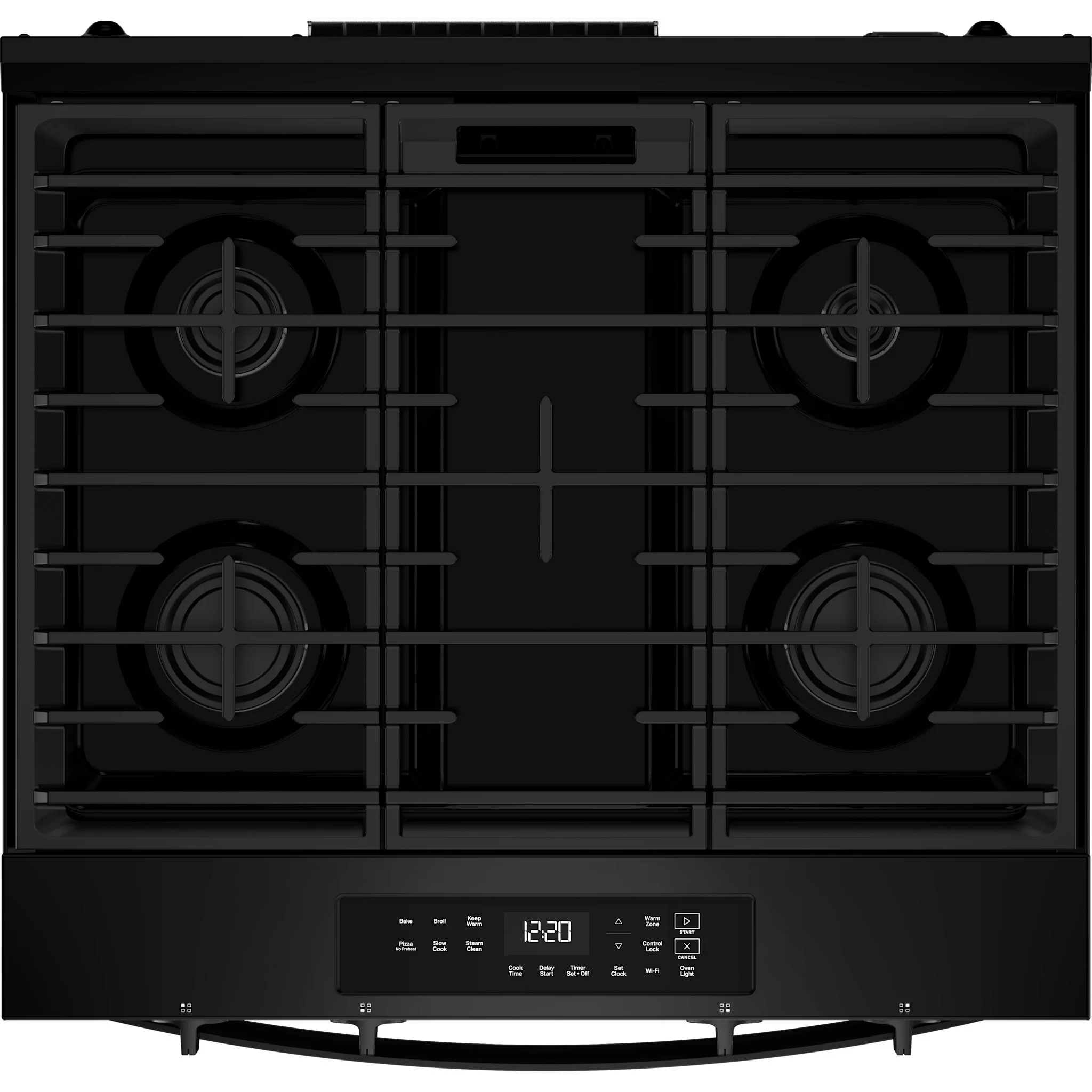 Whirlpool 30-inch Gas Smart Range with No Preheat Mode and Steam Clean - Black (WSGS3330TB) - Image 4