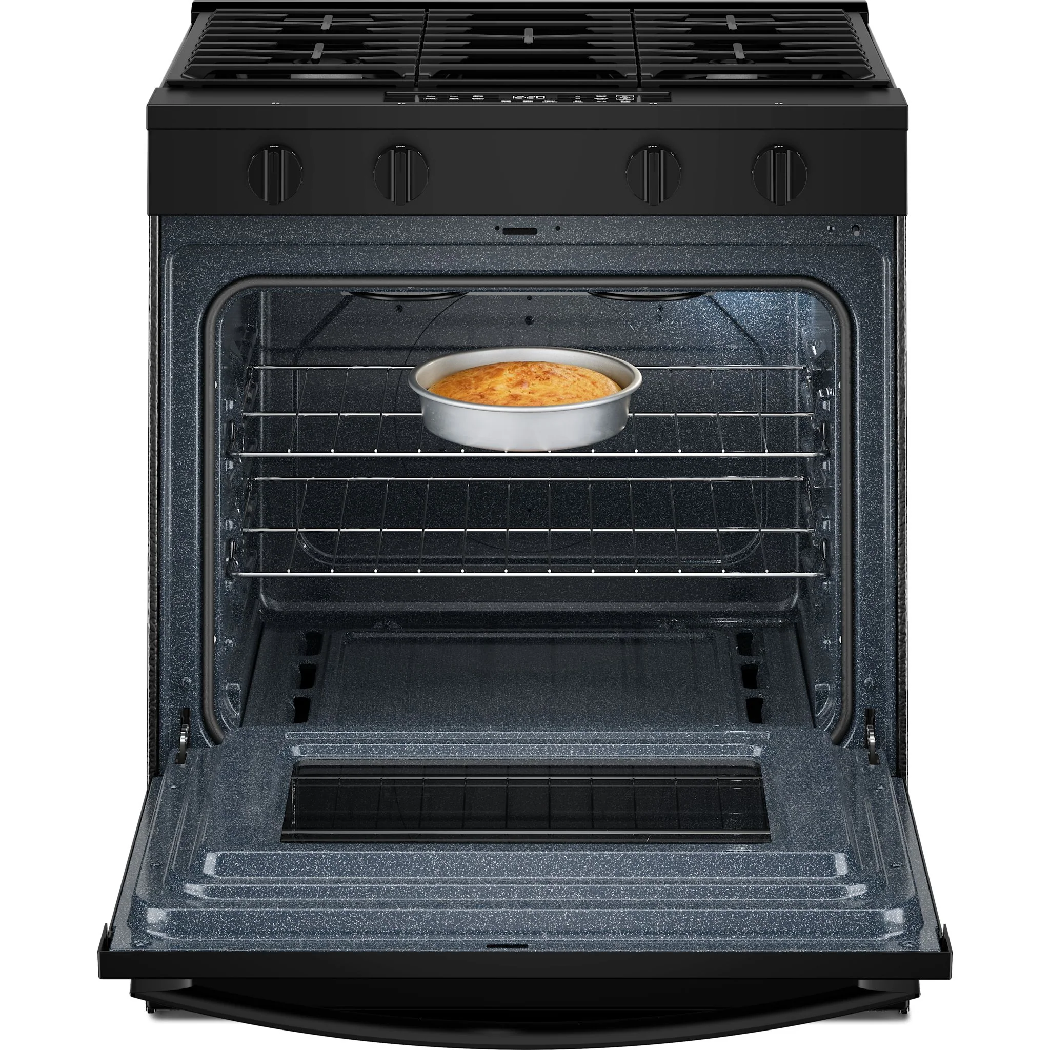 Whirlpool 30-inch Gas Smart Range with No Preheat Mode and Steam Clean - Black (WSGS3330TB) - Image 6