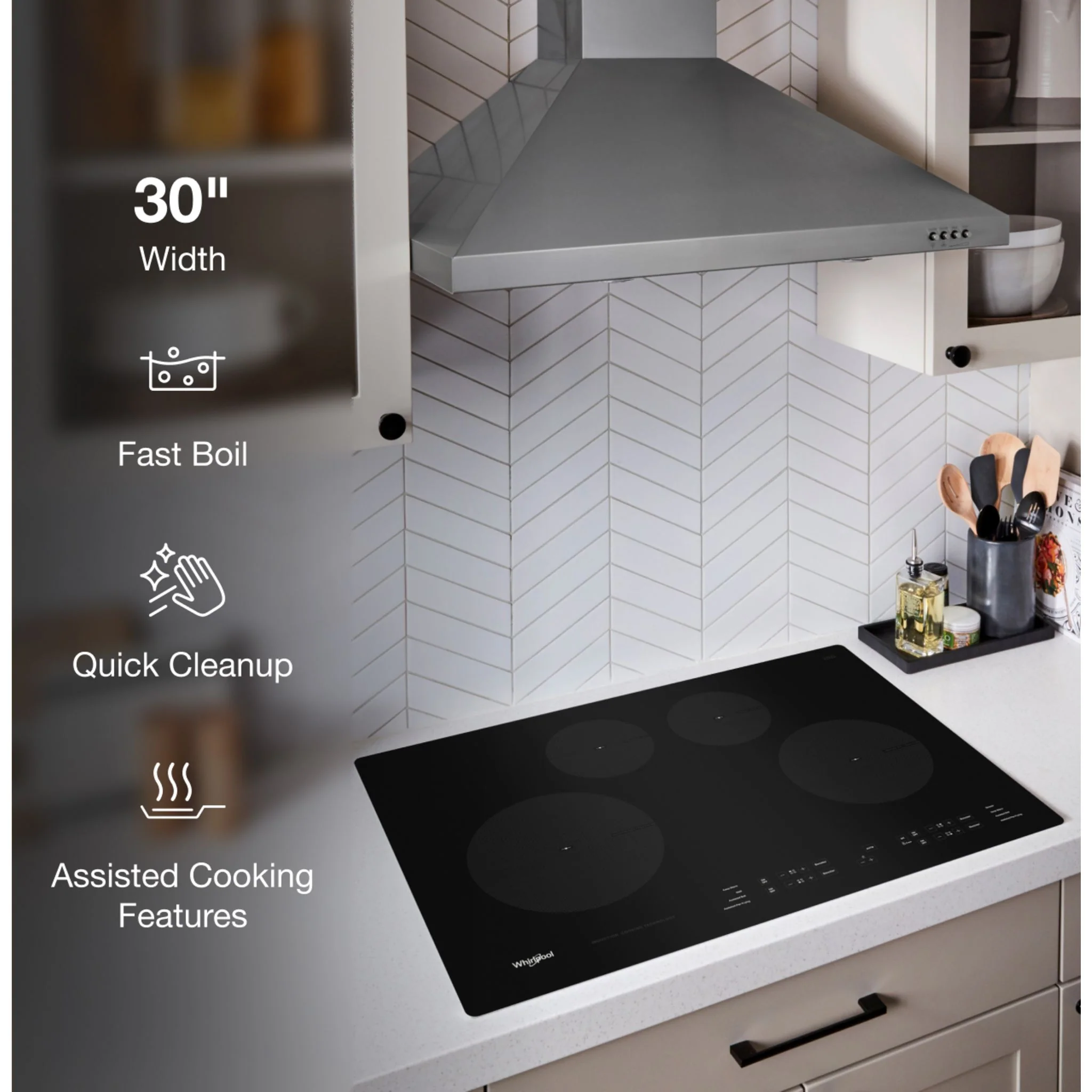 Whirlpool 30-Inch Induction Cooktop -Black (WCI55US0JB) - Image 8