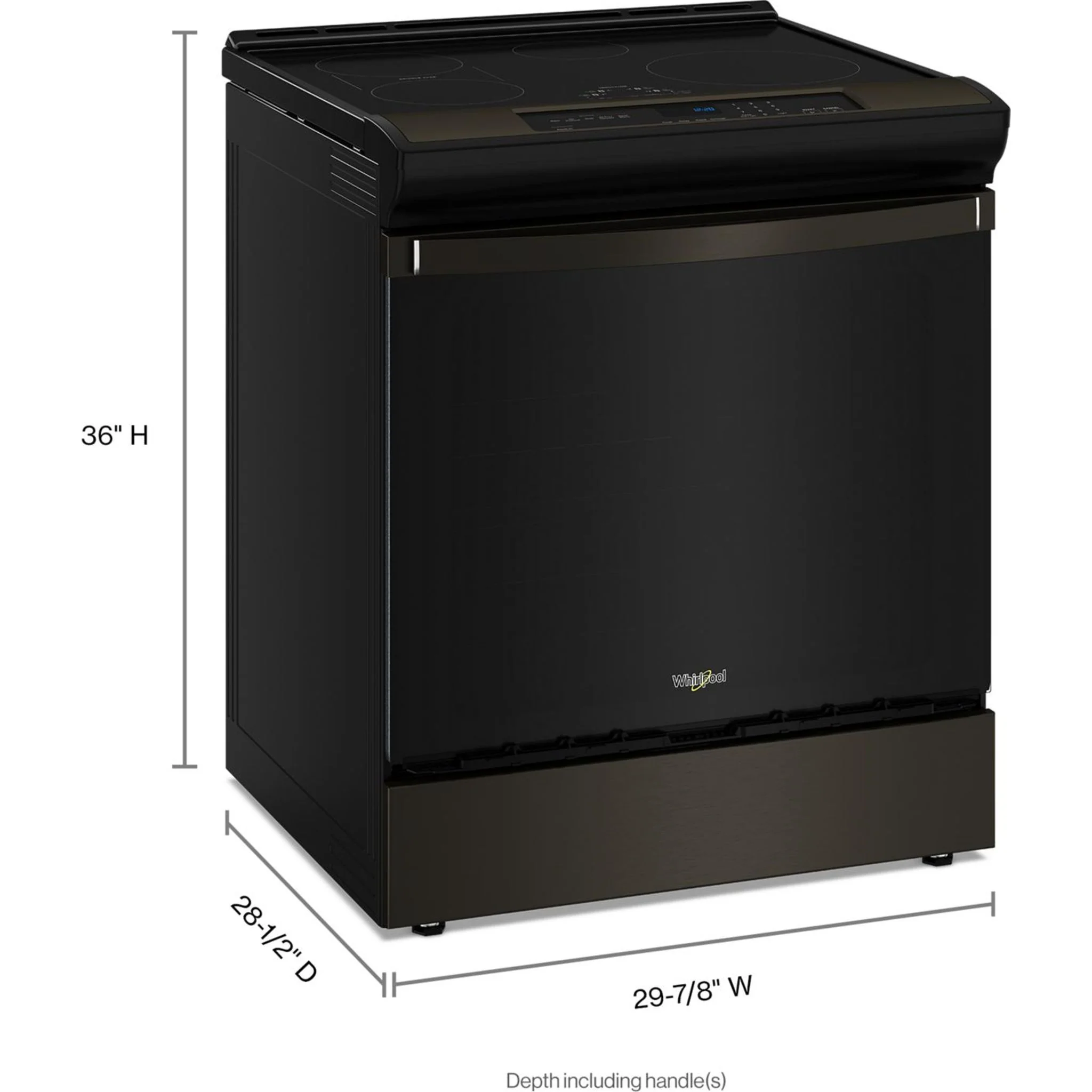 Whirlpool 30-inch Induction Range with No Preheat Air Fry -Fingerprint Resistant Stainless Steel (WSIS5030RZ) - Image 4