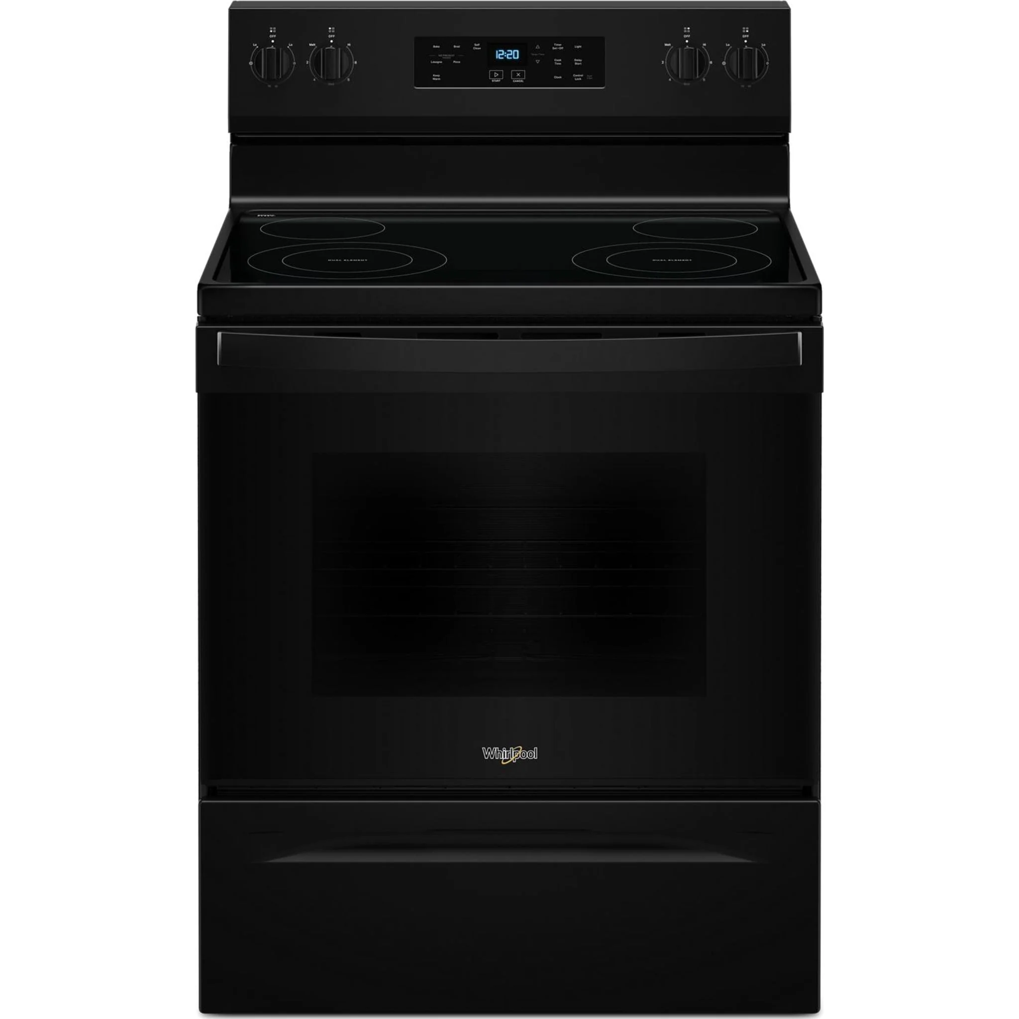 Whirlpool 30-inch Electric Range with 4 Elements -Black (YWFES3530RB)