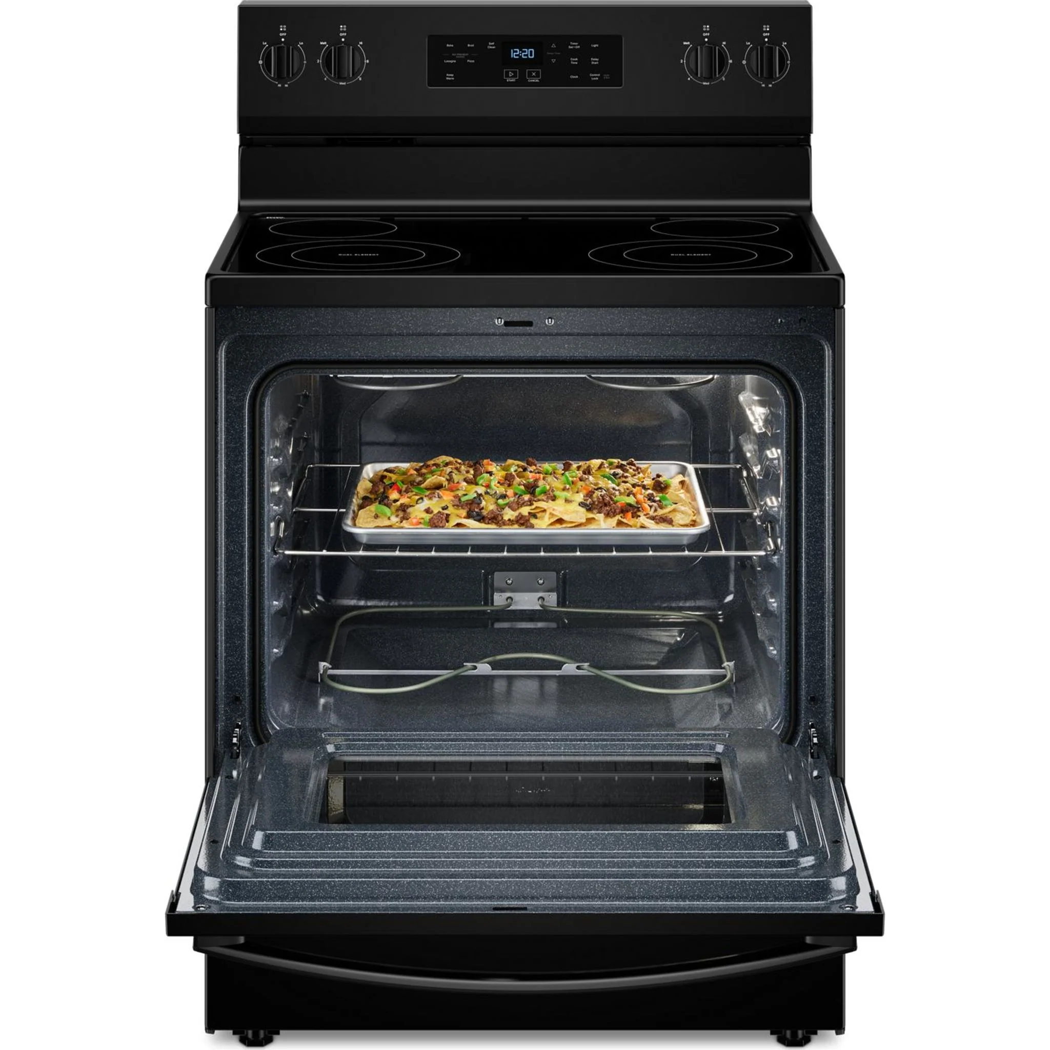 Whirlpool 30-inch Electric Range with 4 Elements -Black (YWFES3530RB) - Image 2
