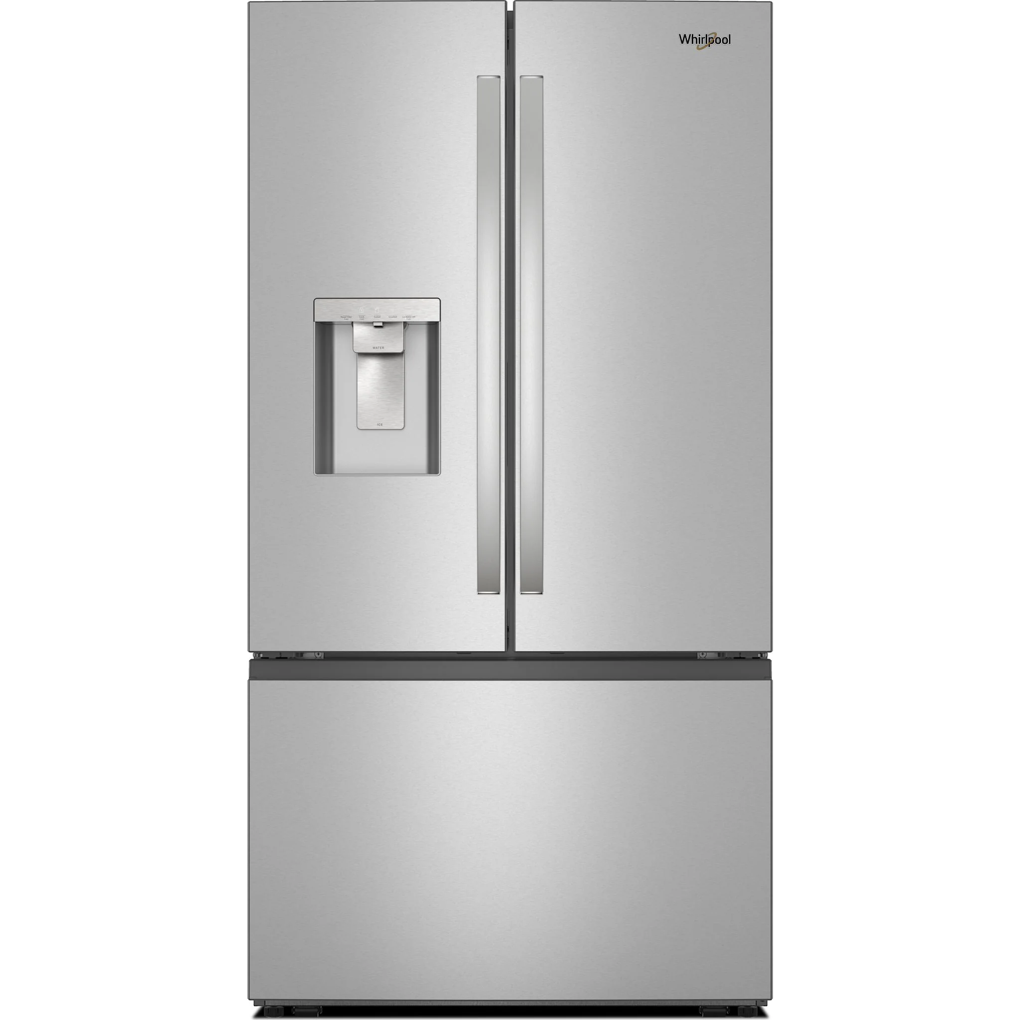 Whirlpool 36-Inch French Door Refrigerator with In-Door Water and Ice Maker - 30 cu. ft. -Fingerprint Resistant Stainless Steel (WRFF3536SZ)