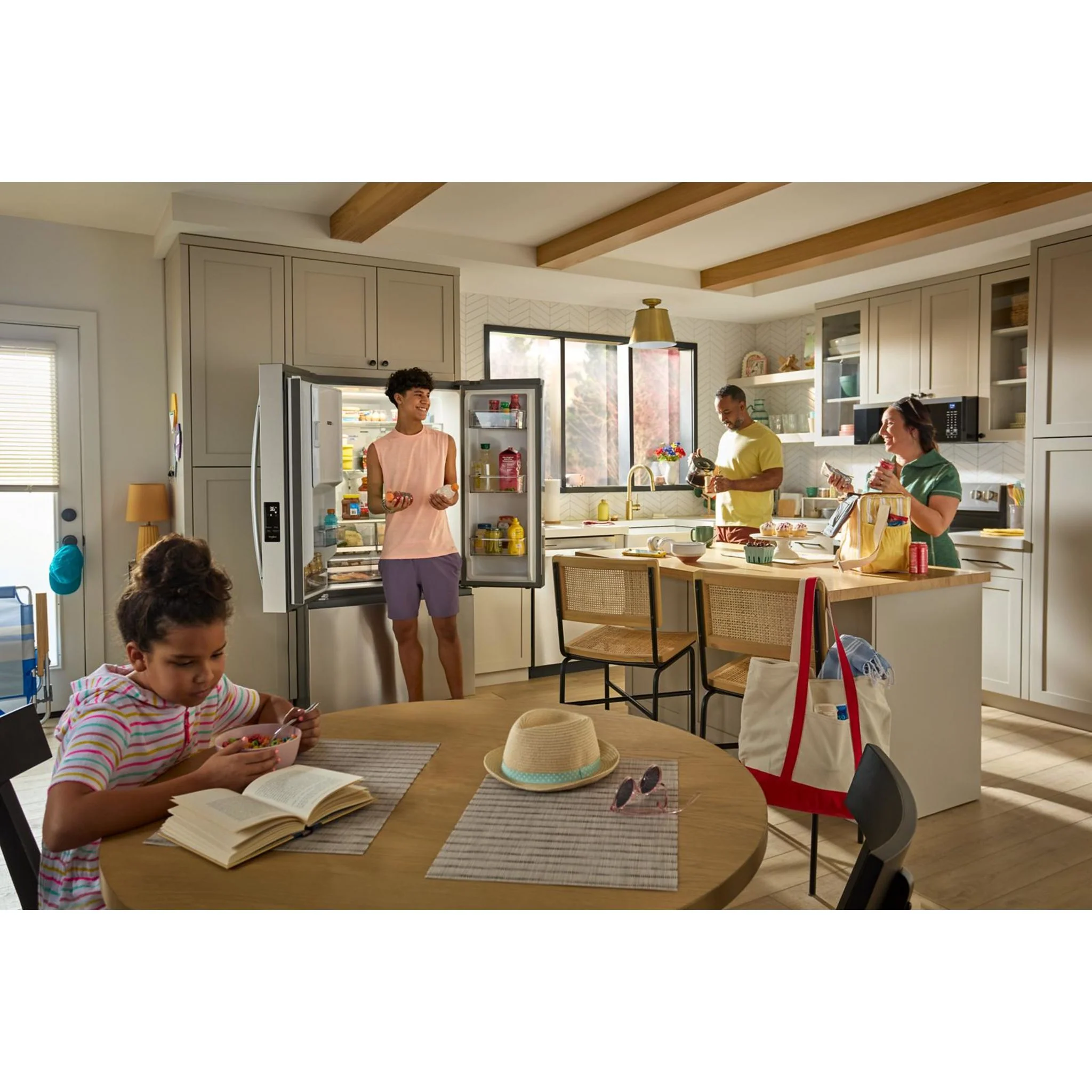 Whirlpool 36-Inch French Door Refrigerator with In-Door Water and Ice Maker - 30 cu. ft. -Fingerprint Resistant Stainless Steel (WRFF3536SZ) - Image 5