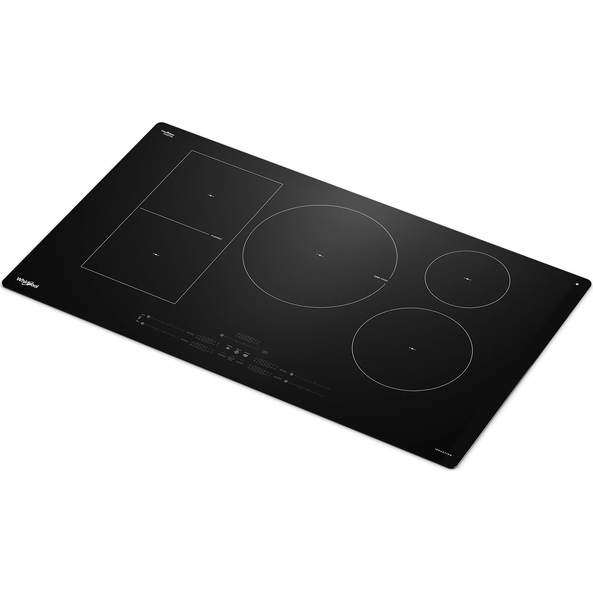 Whirlpool 36" Intelligent Induction Cooktop with Temp CookTechnology and WipeCleanCoating -Black (WCIT7536SB) - Image 3