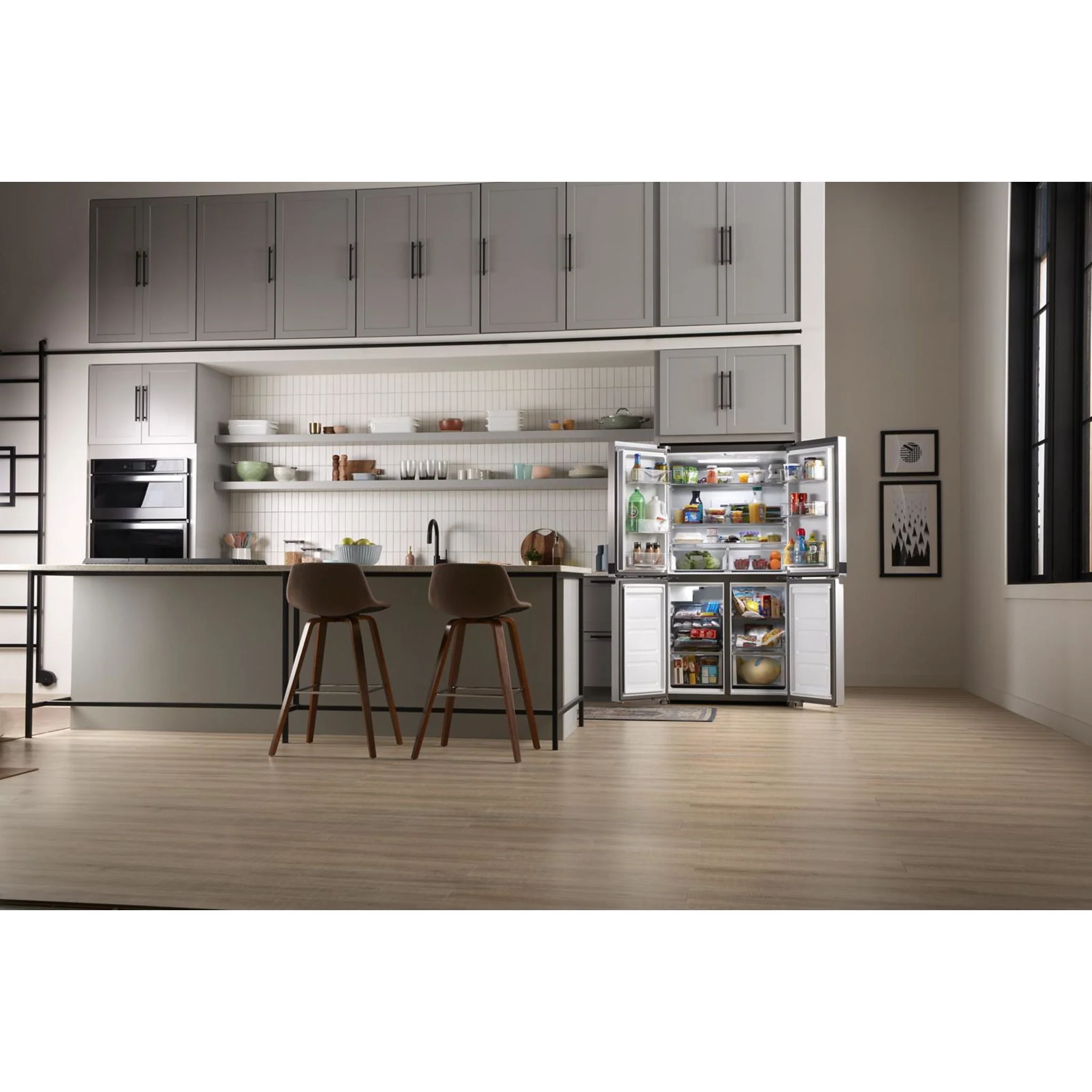 Whirlpool 36-inch Wide Counter Depth 4 Door Refrigerator - 19.4 cu. ft. -Fingerprint-Resistant Stainless Finish (WRQA59CNKZ) - Image 18
