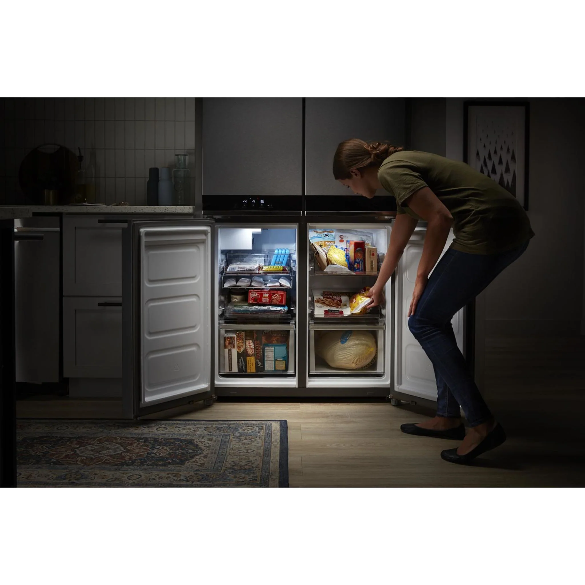 Whirlpool 36-inch Wide Counter Depth 4 Door Refrigerator - 19.4 cu. ft. -Fingerprint-Resistant Stainless Finish (WRQA59CNKZ) - Image 29