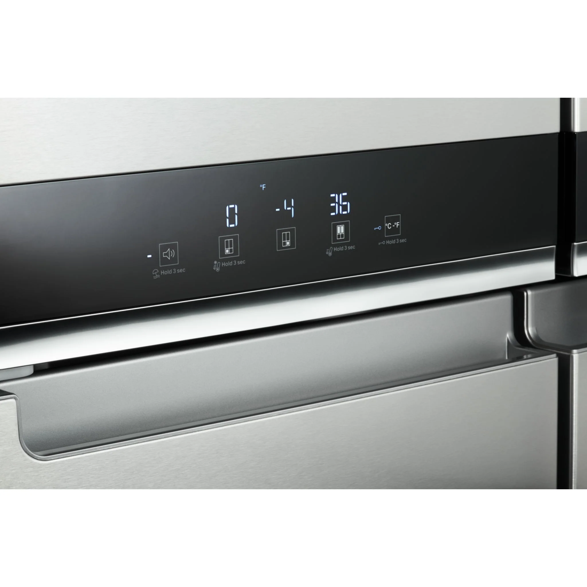 Whirlpool 36-inch Wide Counter Depth 4 Door Refrigerator - 19.4 cu. ft. -Fingerprint-Resistant Stainless Finish (WRQA59CNKZ) - Image 3