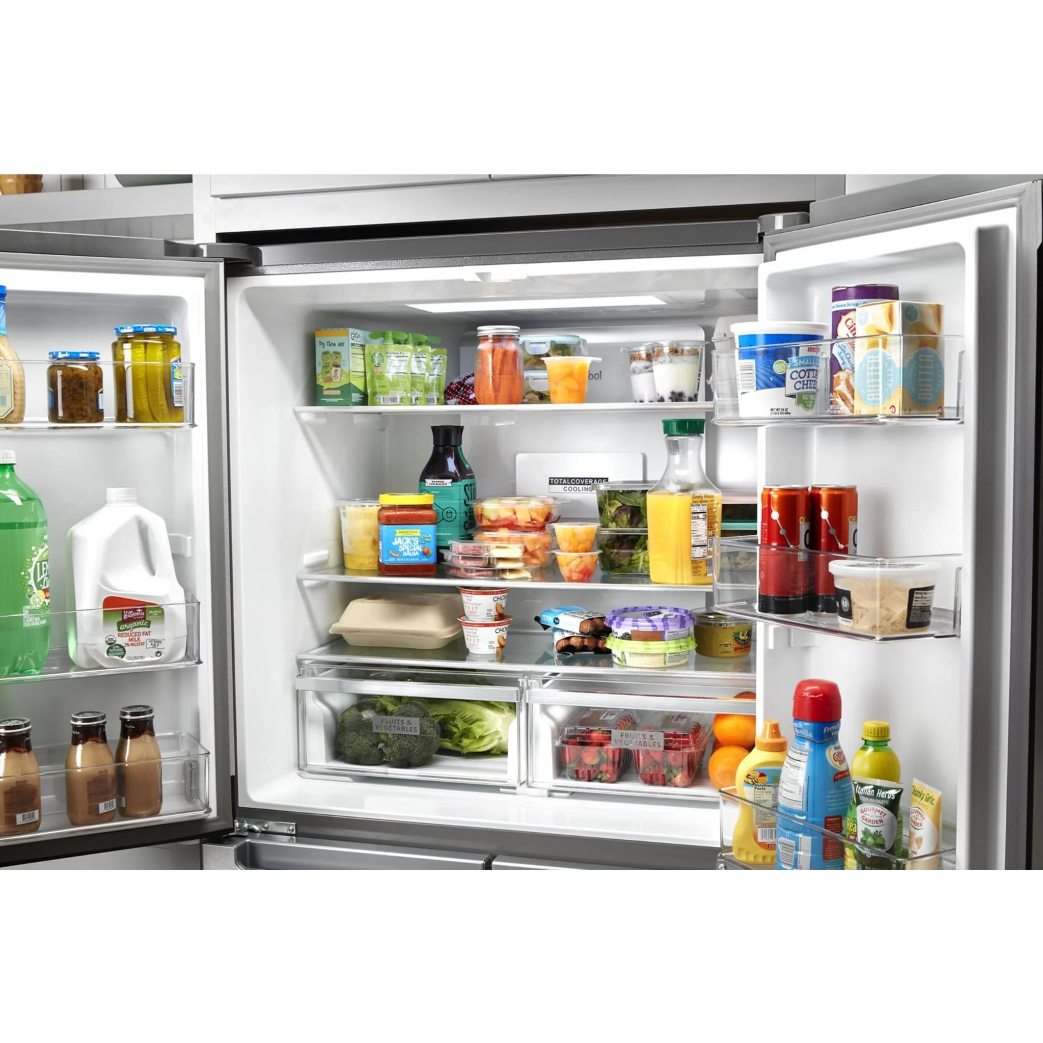 Whirlpool 36-inch Wide Counter Depth 4 Door Refrigerator - 19.4 cu. ft. -Fingerprint-Resistant Stainless Finish (WRQA59CNKZ) - Image 33