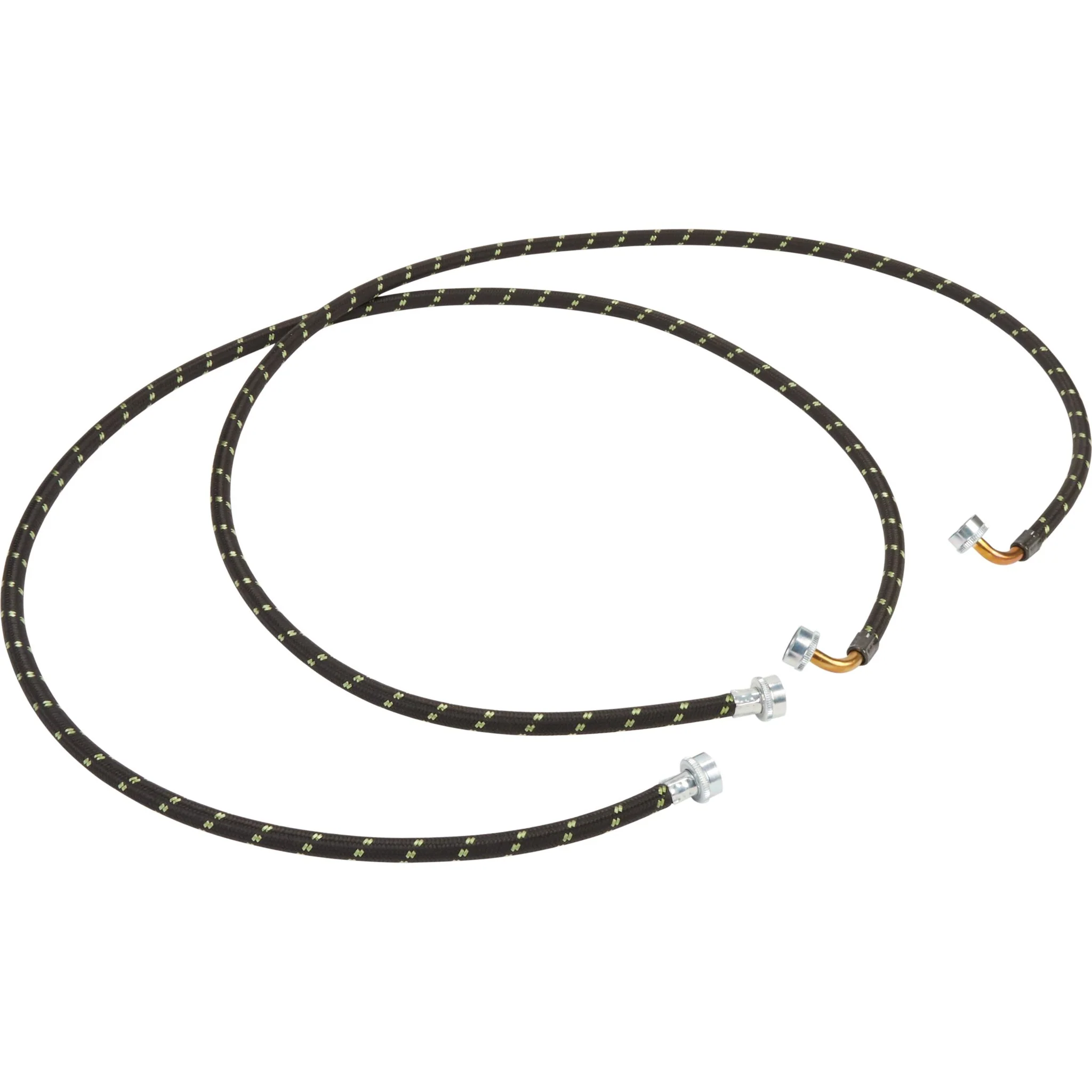 Whirlpool 4' Braided hoses with 90 degree elbow 1700 PSI - 2 Pack -Black (8212638RP)