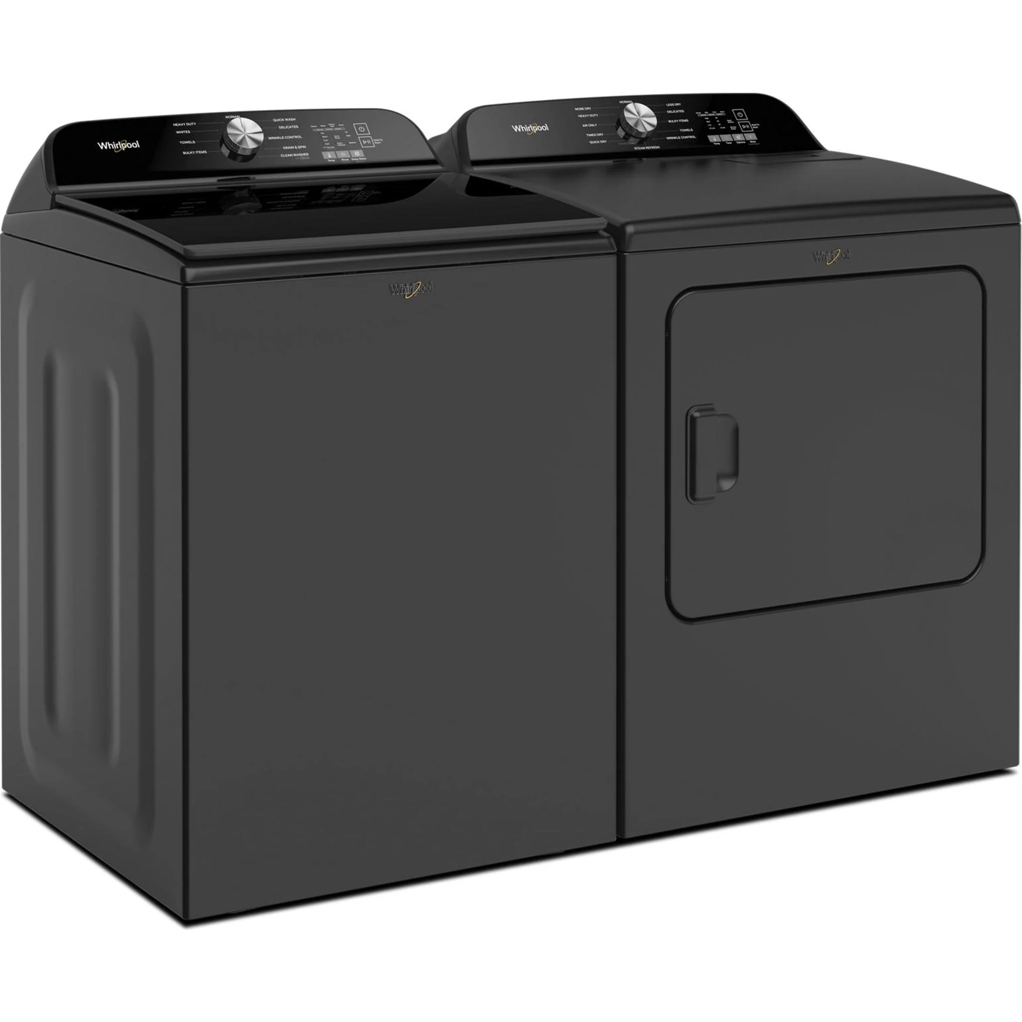 Whirlpool 7.0 Cu. Ft. Top Load Gas Dryer with Moisture Sensor -Volcano Black (WGD6150PB) - Image 12