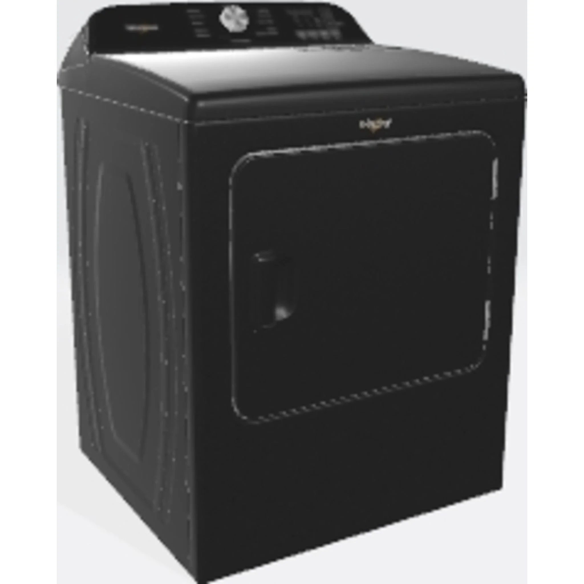 Whirlpool 7.0 Cu. Ft. Top Load Gas Dryer with Moisture Sensor -Volcano Black (WGD6150PB) - Image 2