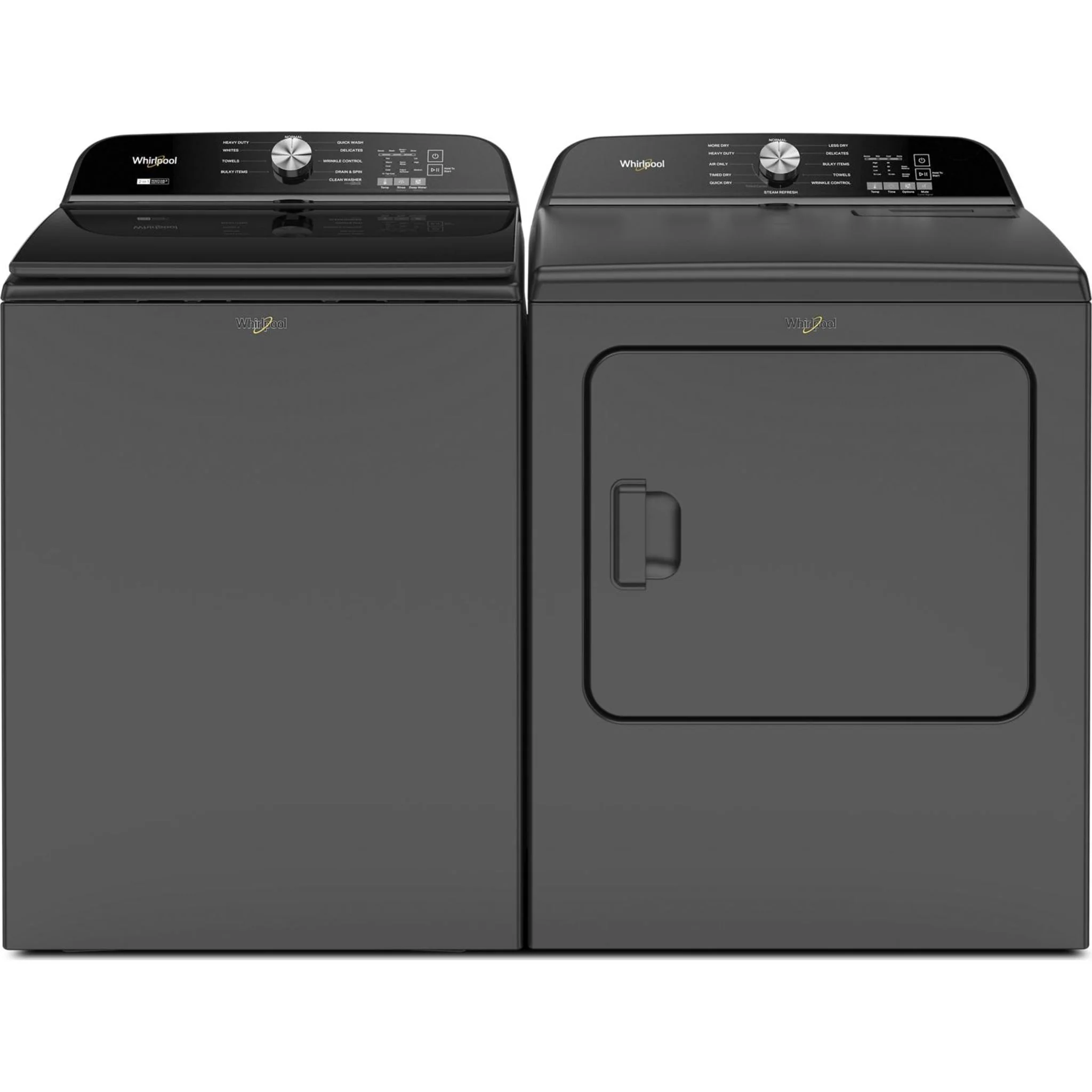 Whirlpool 7.0 Cu. Ft. Top Load Gas Dryer with Moisture Sensor -Volcano Black (WGD6150PB) - Image 24