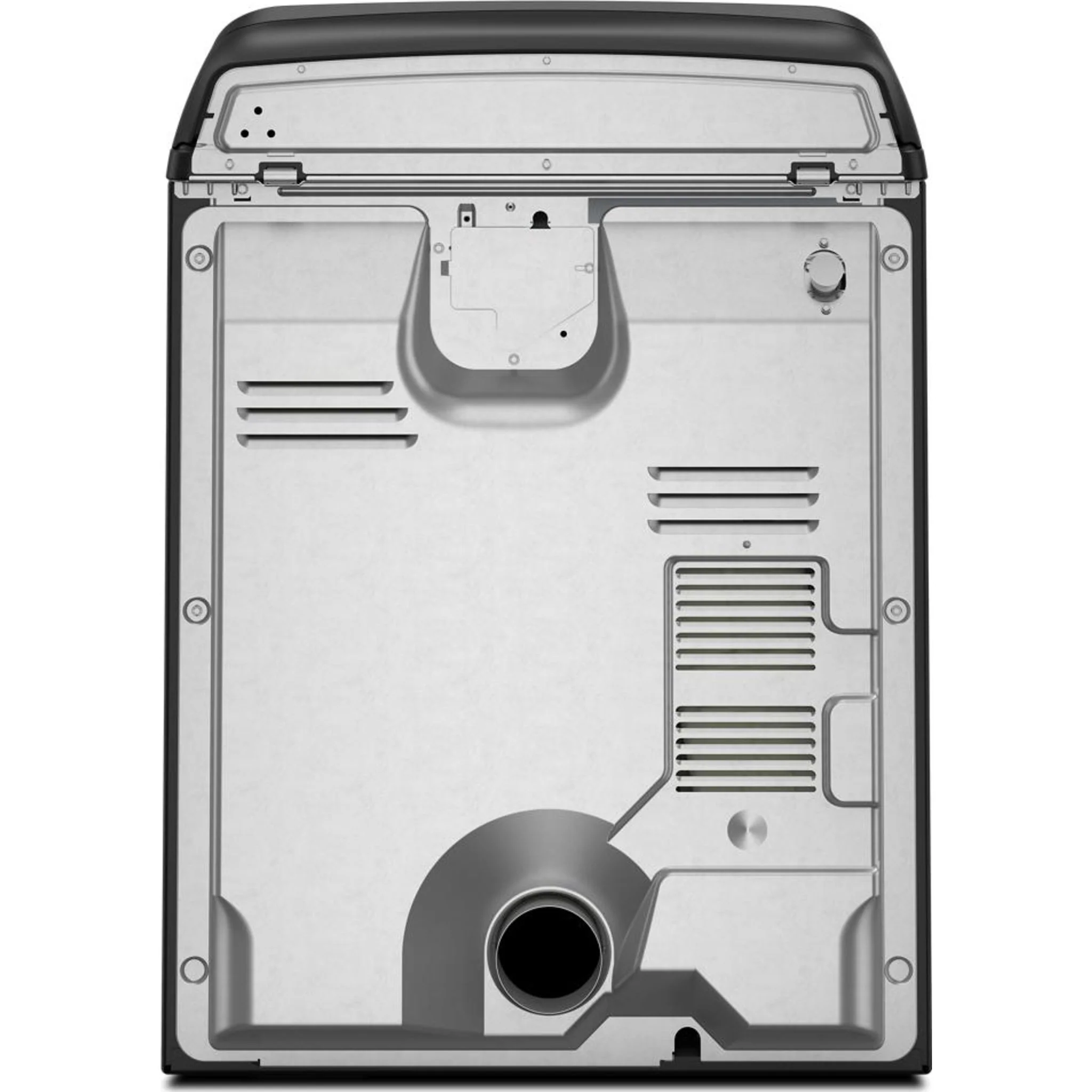 Whirlpool 7.0 Cu. Ft. Top Load Gas Dryer with Moisture Sensor -Volcano Black (WGD6150PB) - Image 4