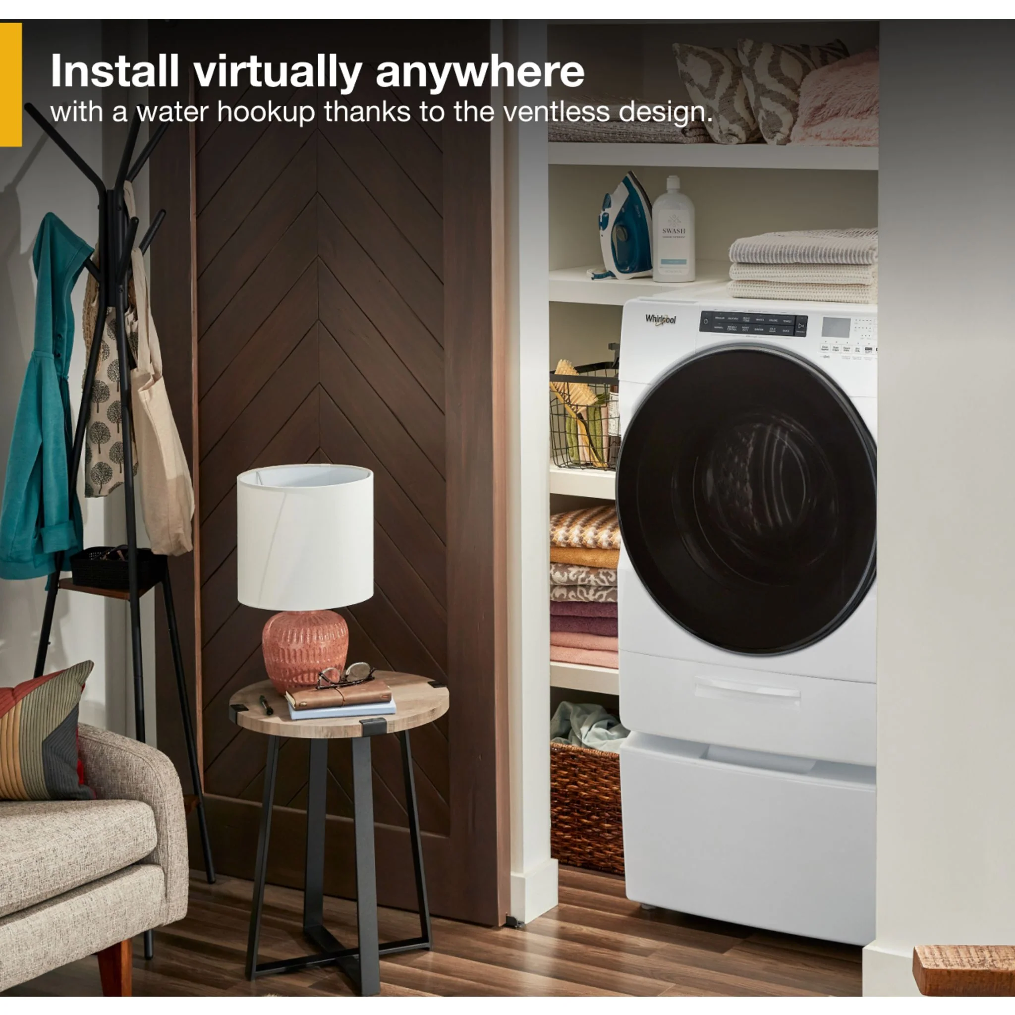 Whirlpool 5.2 Cu. Ft. Ventless All In One Washer Dryer -White (WFC682CLW) - Image 12