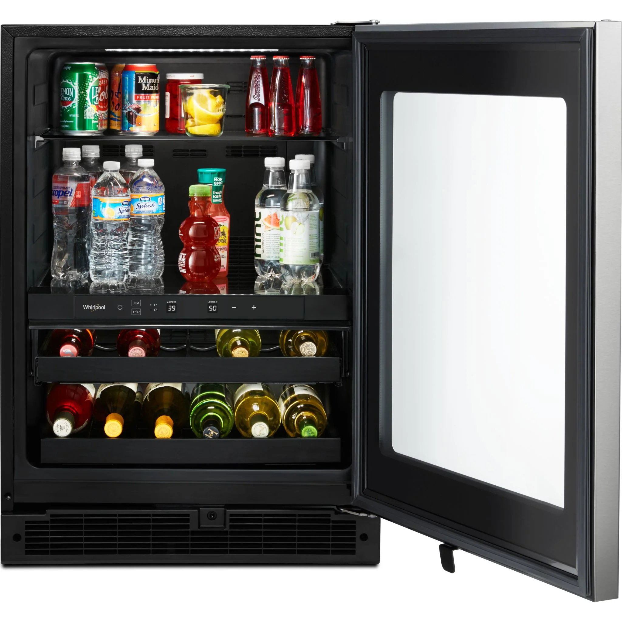 Whirlpool 24-inch Wide Undercounter Beverage Center with Towel Bar Handle- 5.2 cu. ft. -Stainless Steel (WUB35X24HZ) - Image 3