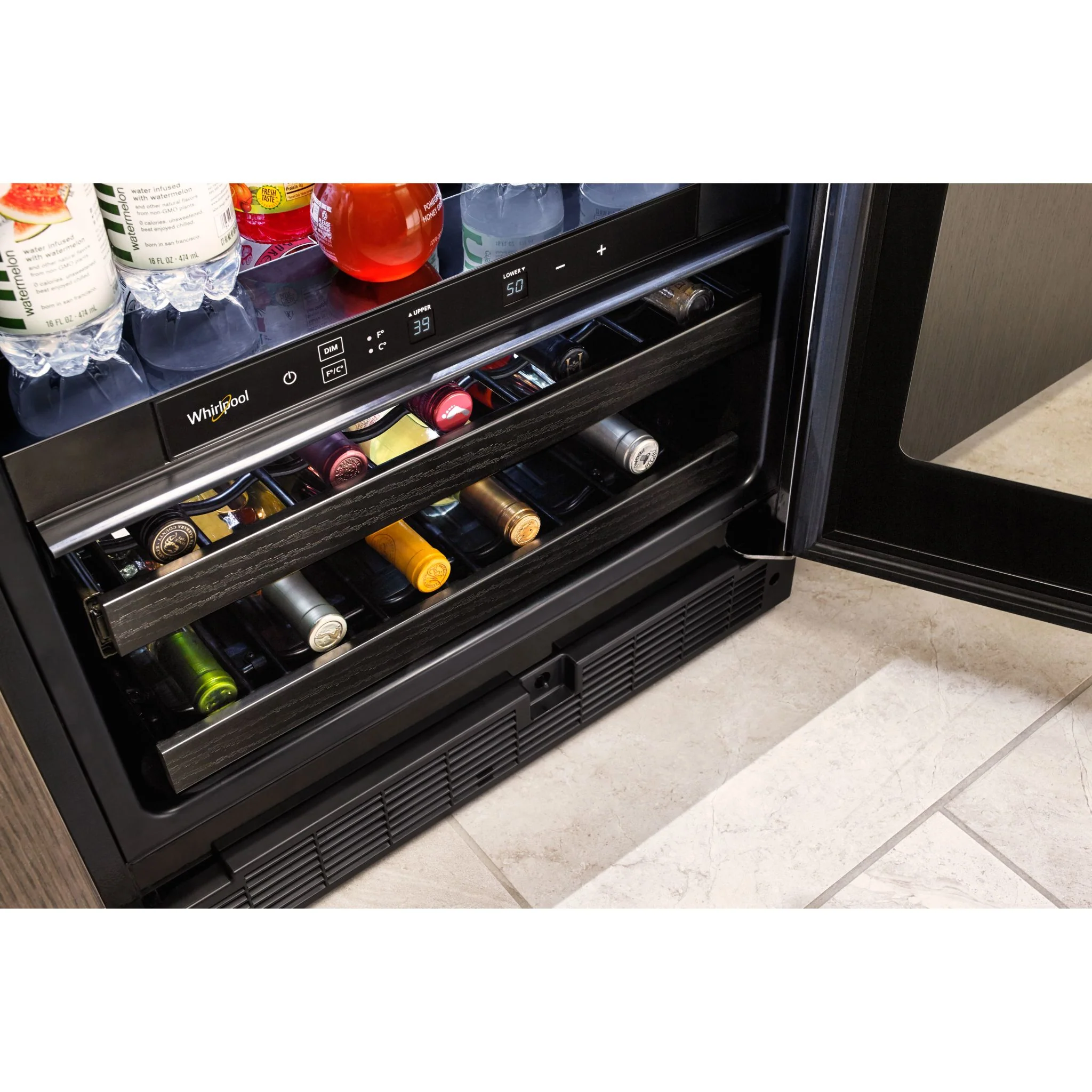 Whirlpool 24-inch Wide Undercounter Beverage Center with Towel Bar Handle- 5.2 cu. ft. -Stainless Steel (WUB35X24HZ) - Image 8