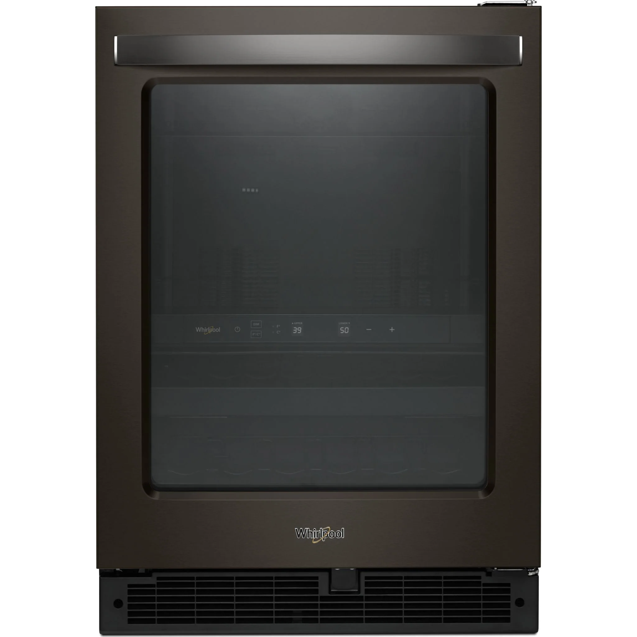 Whirlpool 24-inch Wide Undercounter Beverage Center - 5.2 cu. ft. -Black Stainless (WUB50X24HV)